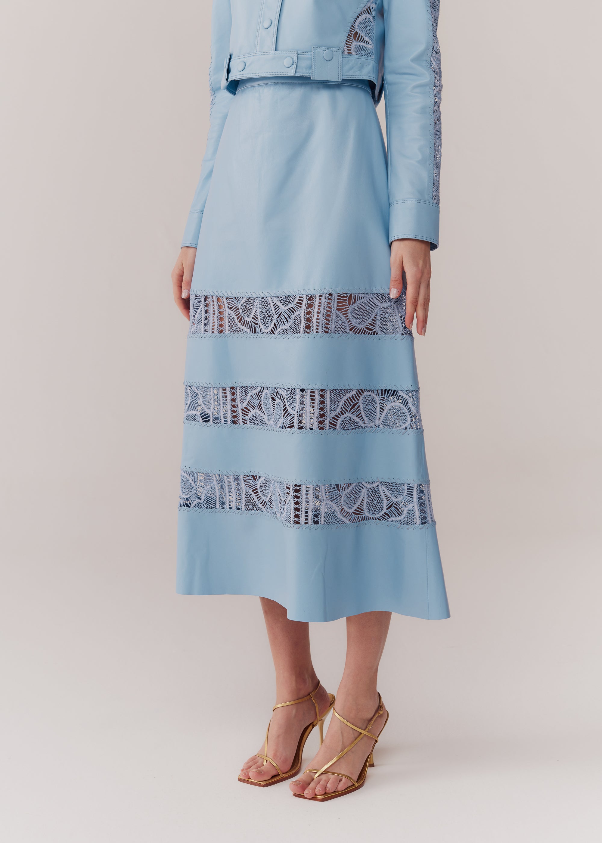 SAIA MIDI ALICIA AZUL CERULEAN