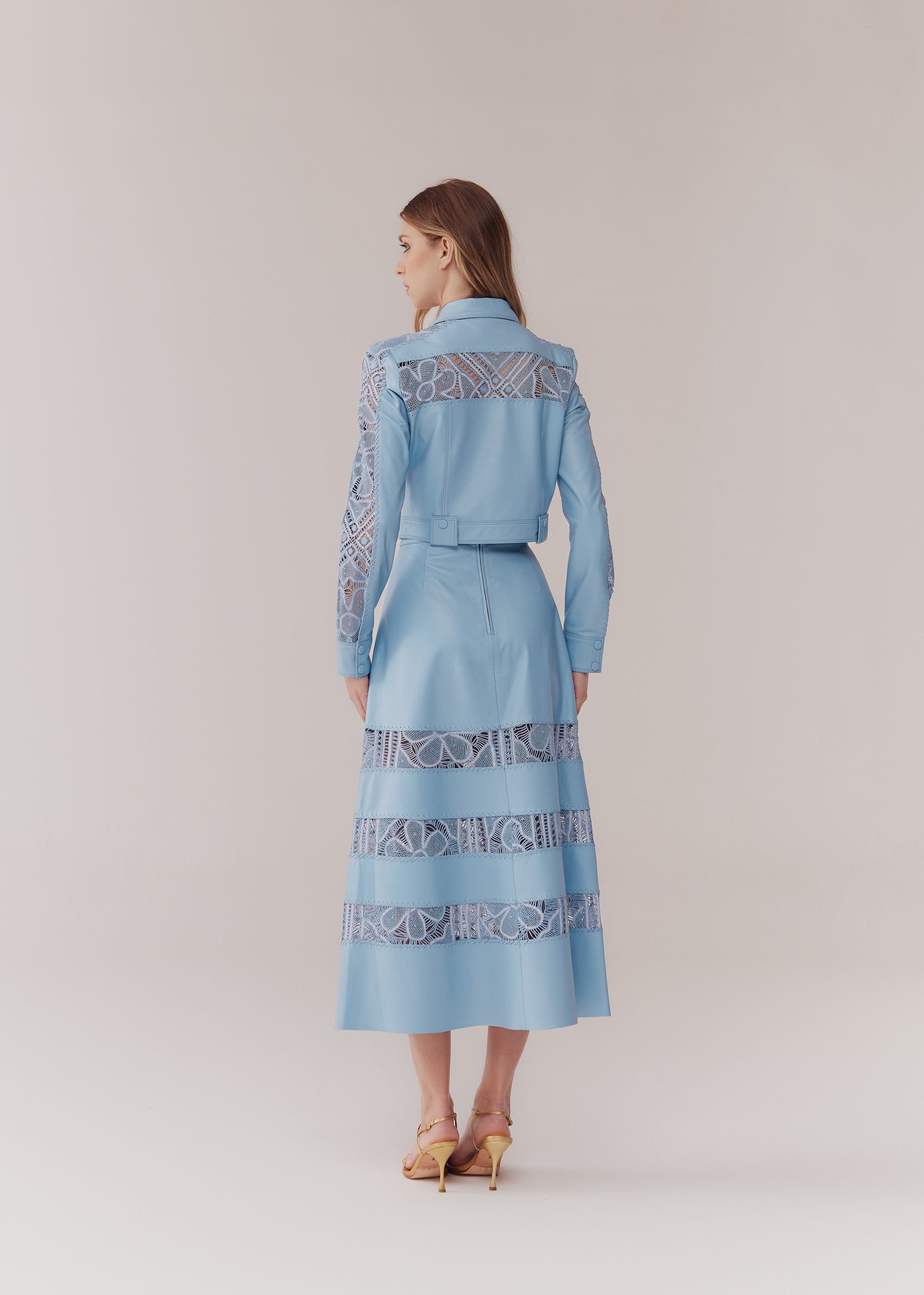 SAIA MIDI ALICIA AZUL CERULEAN