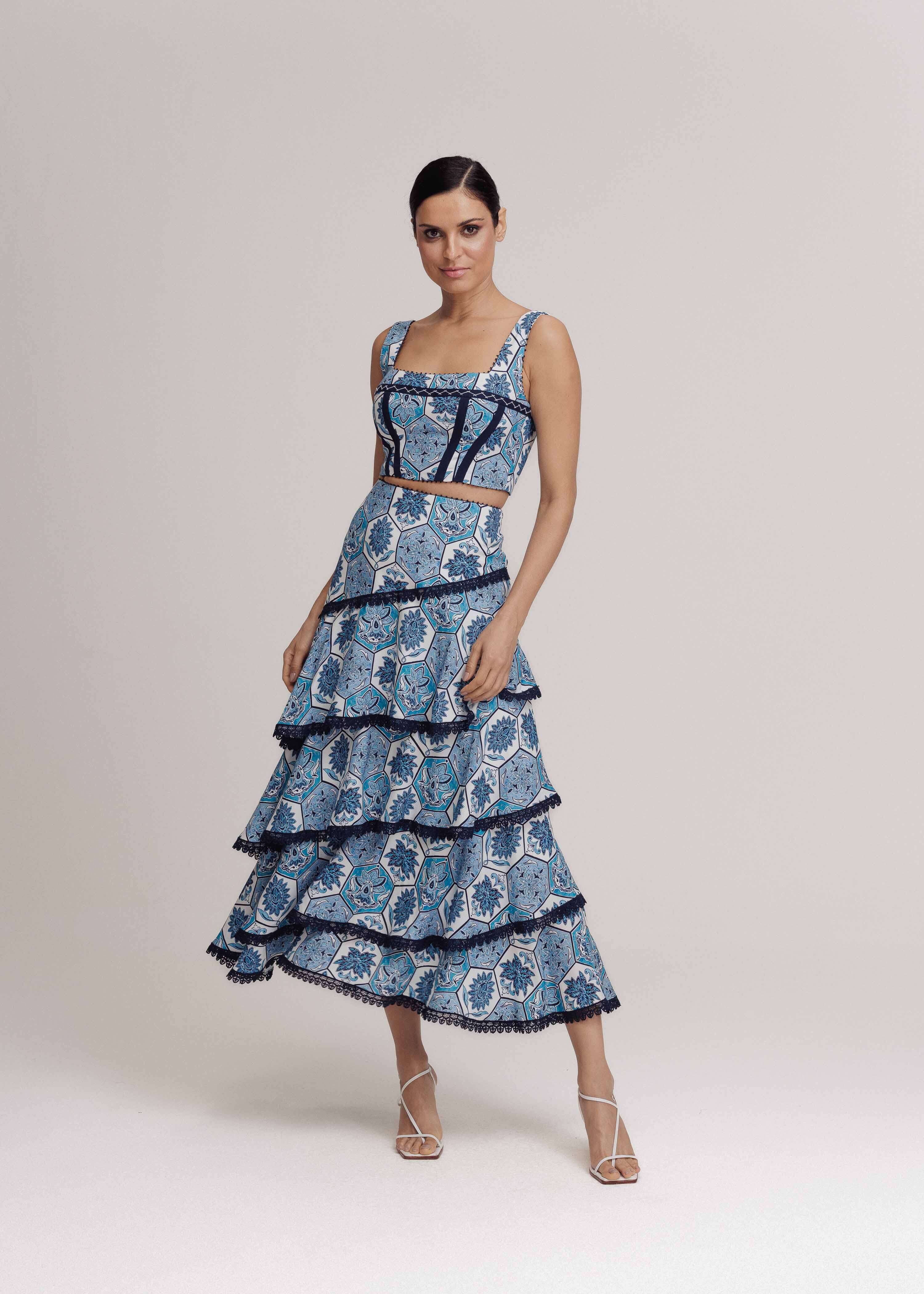 SAIA MIDI DAYSE ESTAMPA ORIGEM