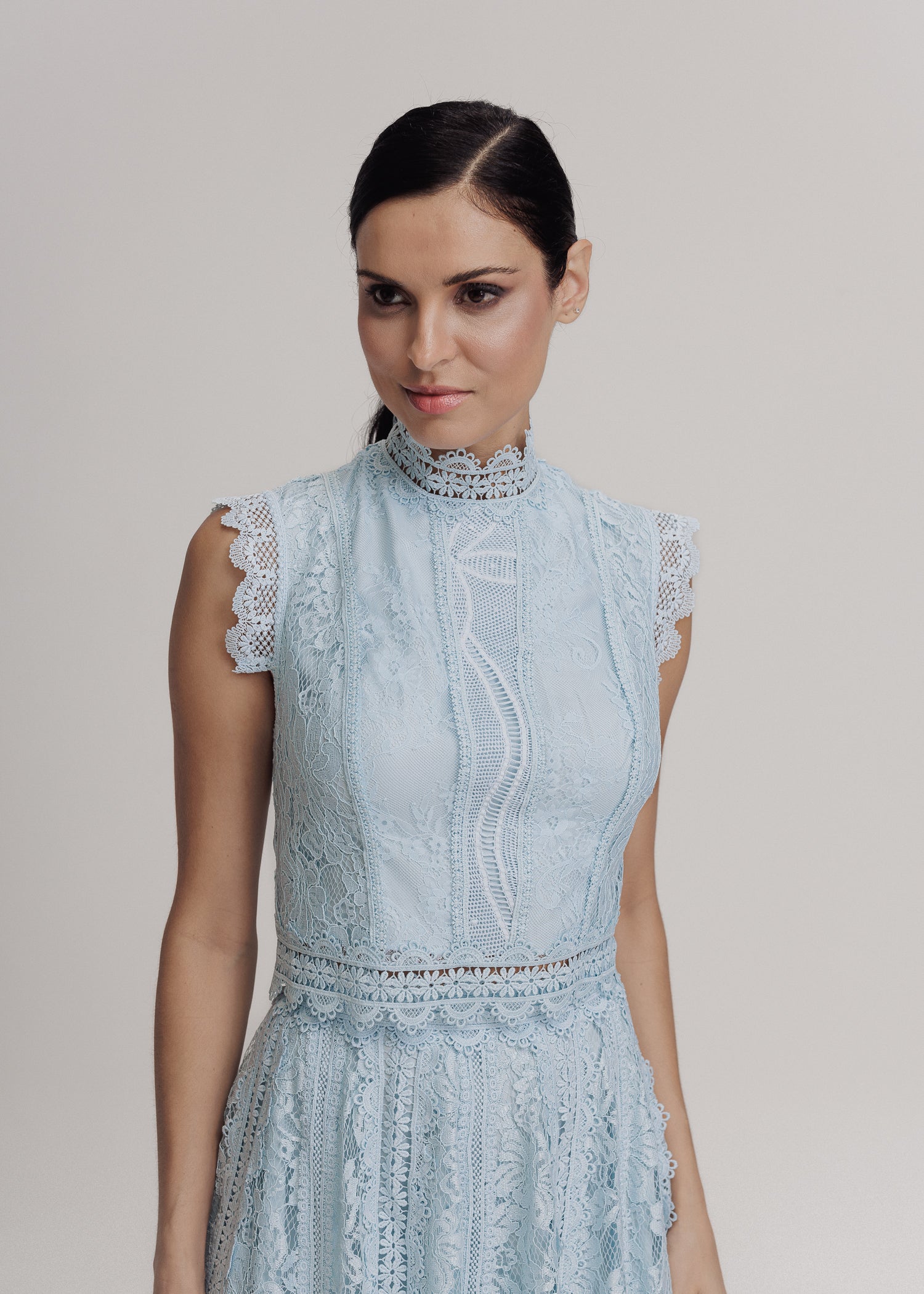 SAIA MIDI REGINA AZUL CERULEAN