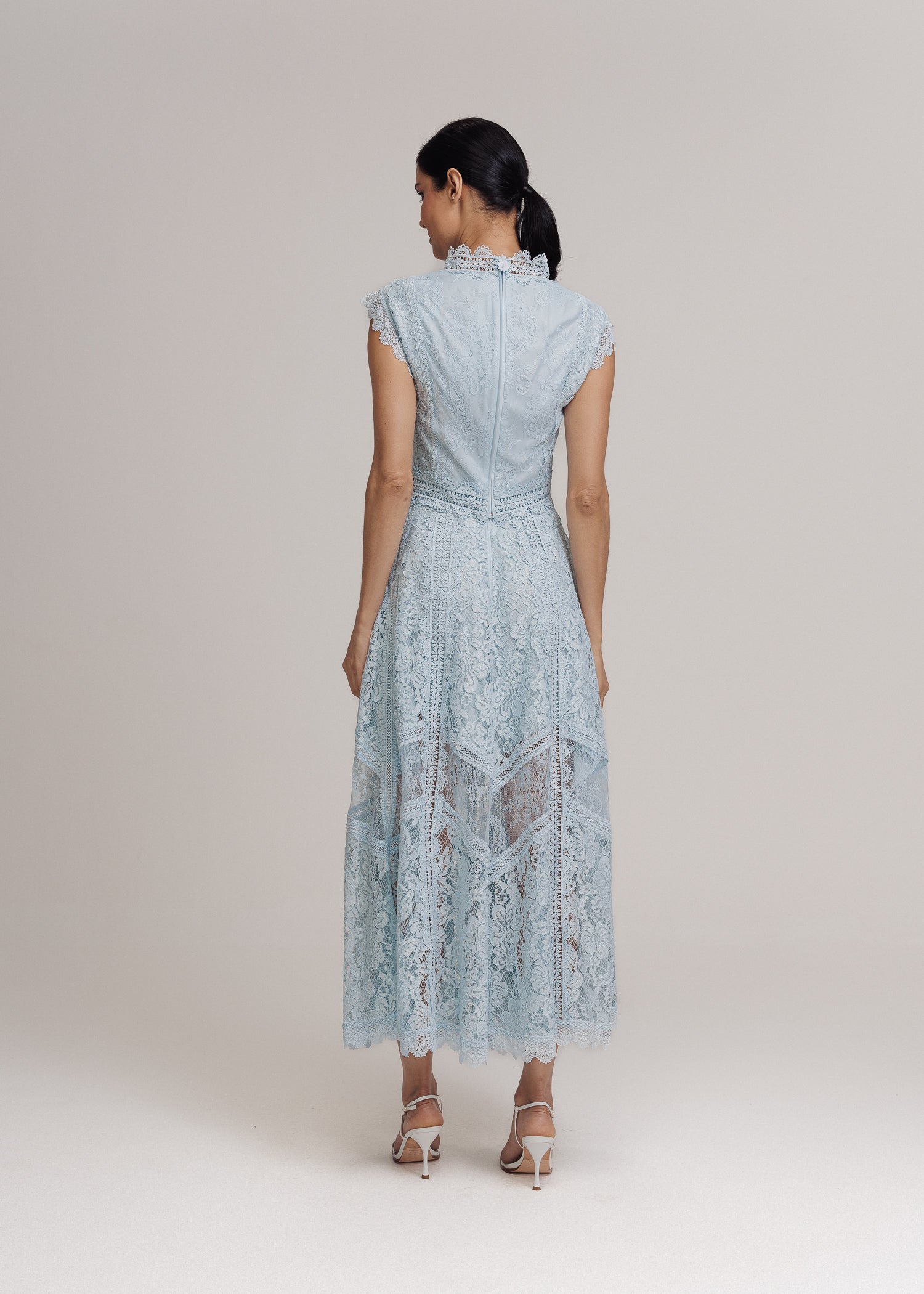 SAIA MIDI REGINA AZUL CERULEAN