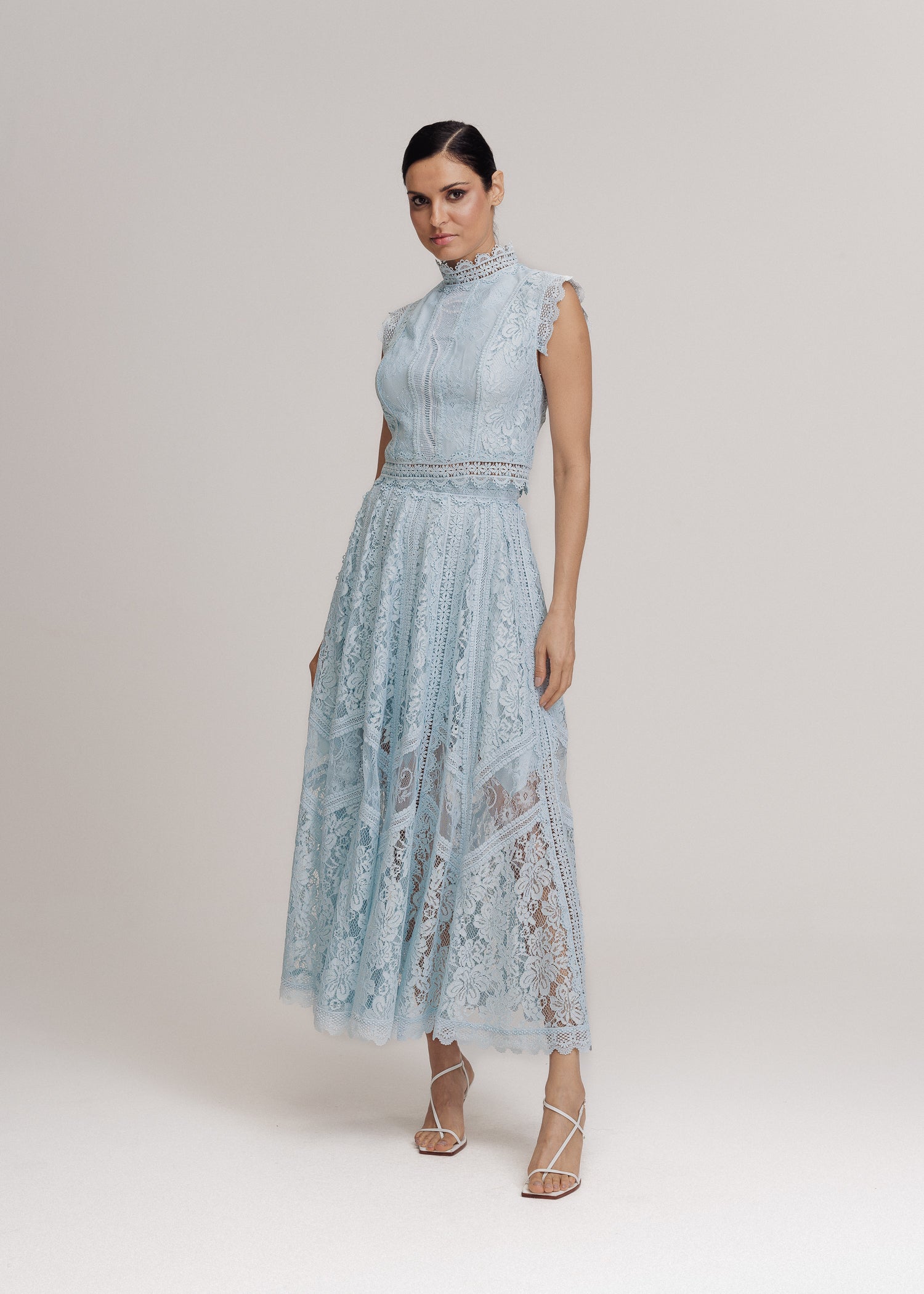 SAIA MIDI REGINA AZUL CERULEAN