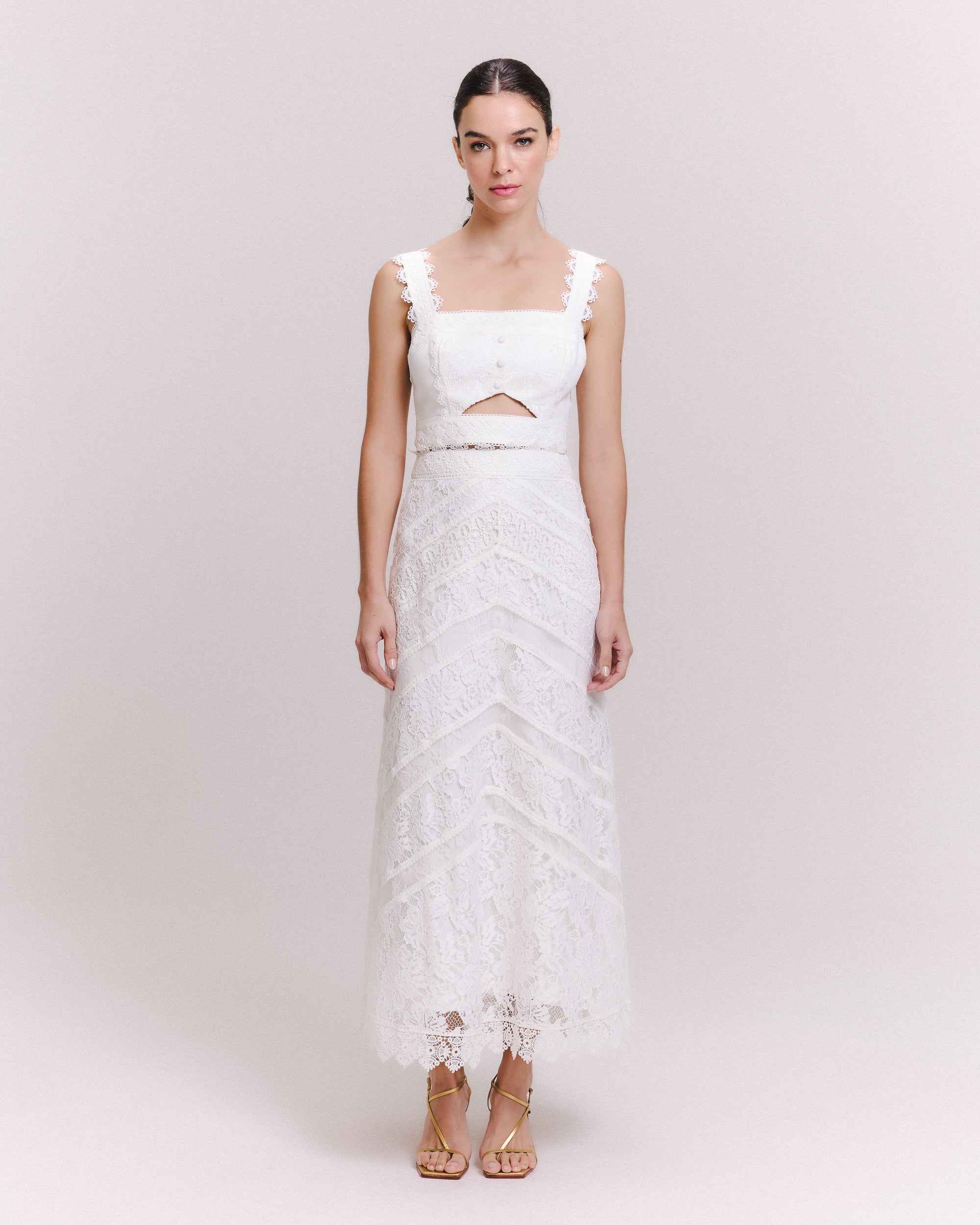 SAIA MIDI HELENA OFF WHITE