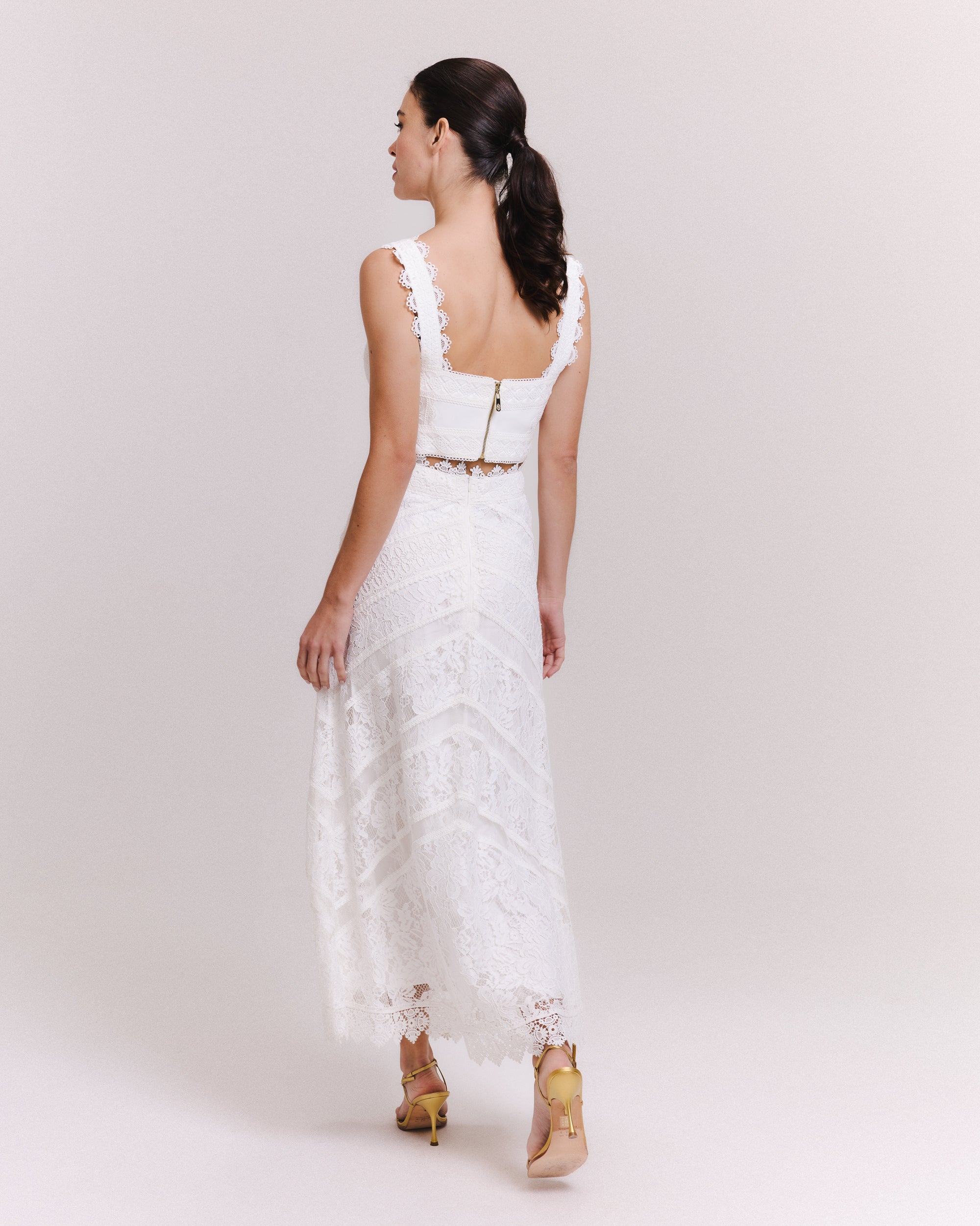 SAIA MIDI HELENA OFF WHITE