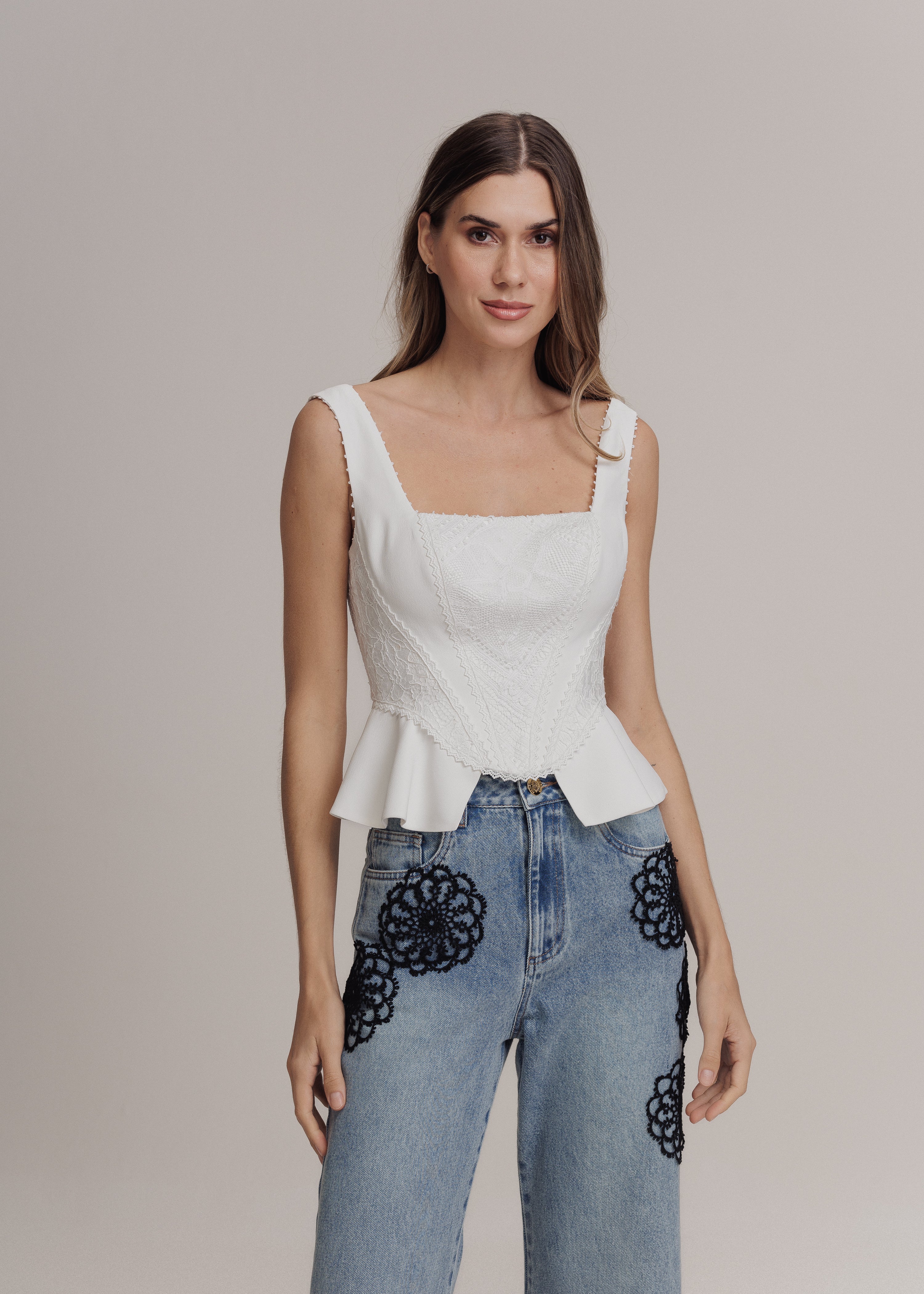 TOP MELISSA OFF WHITE