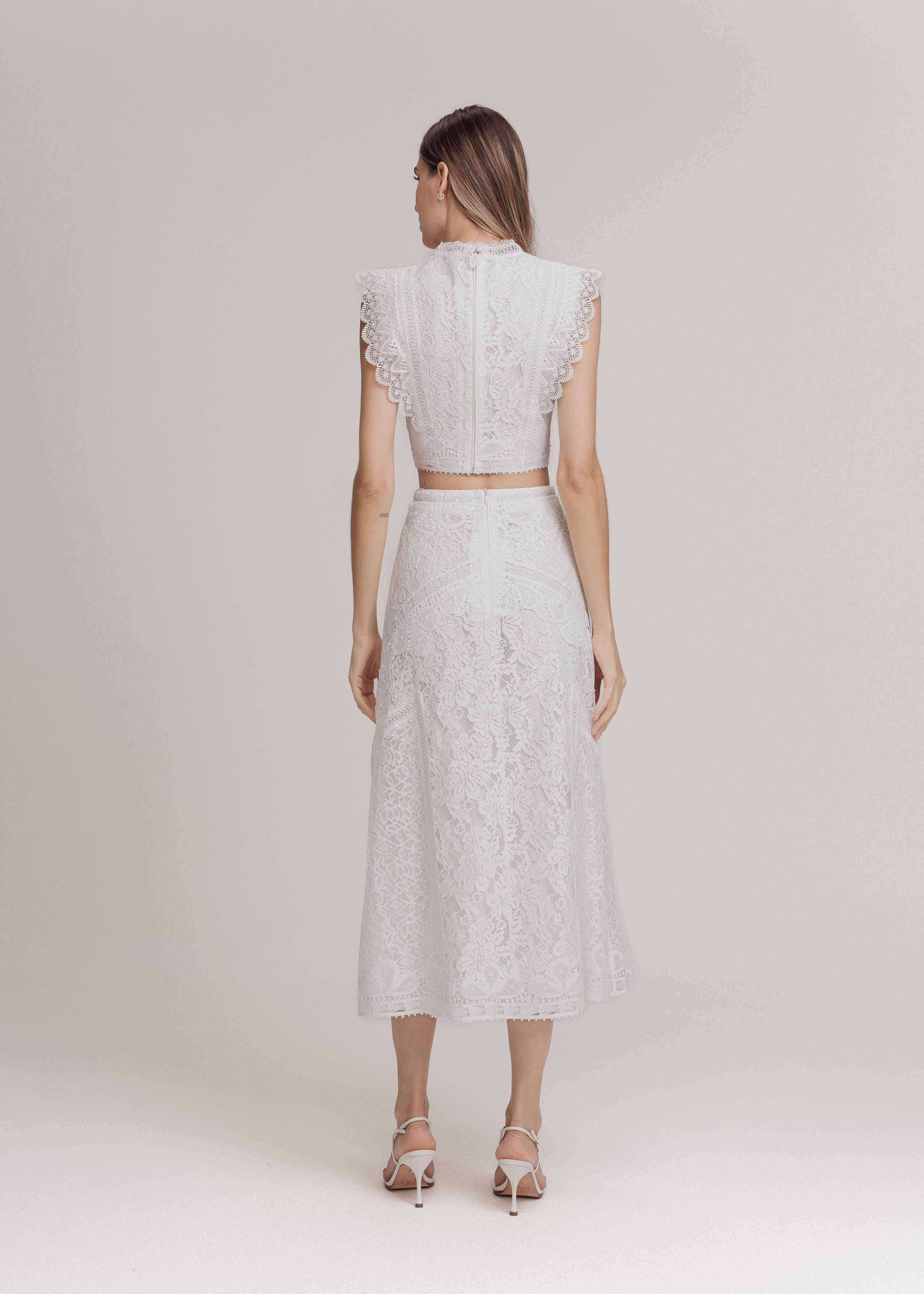 SAIA MIDI MONIQUE OFF WHITE
