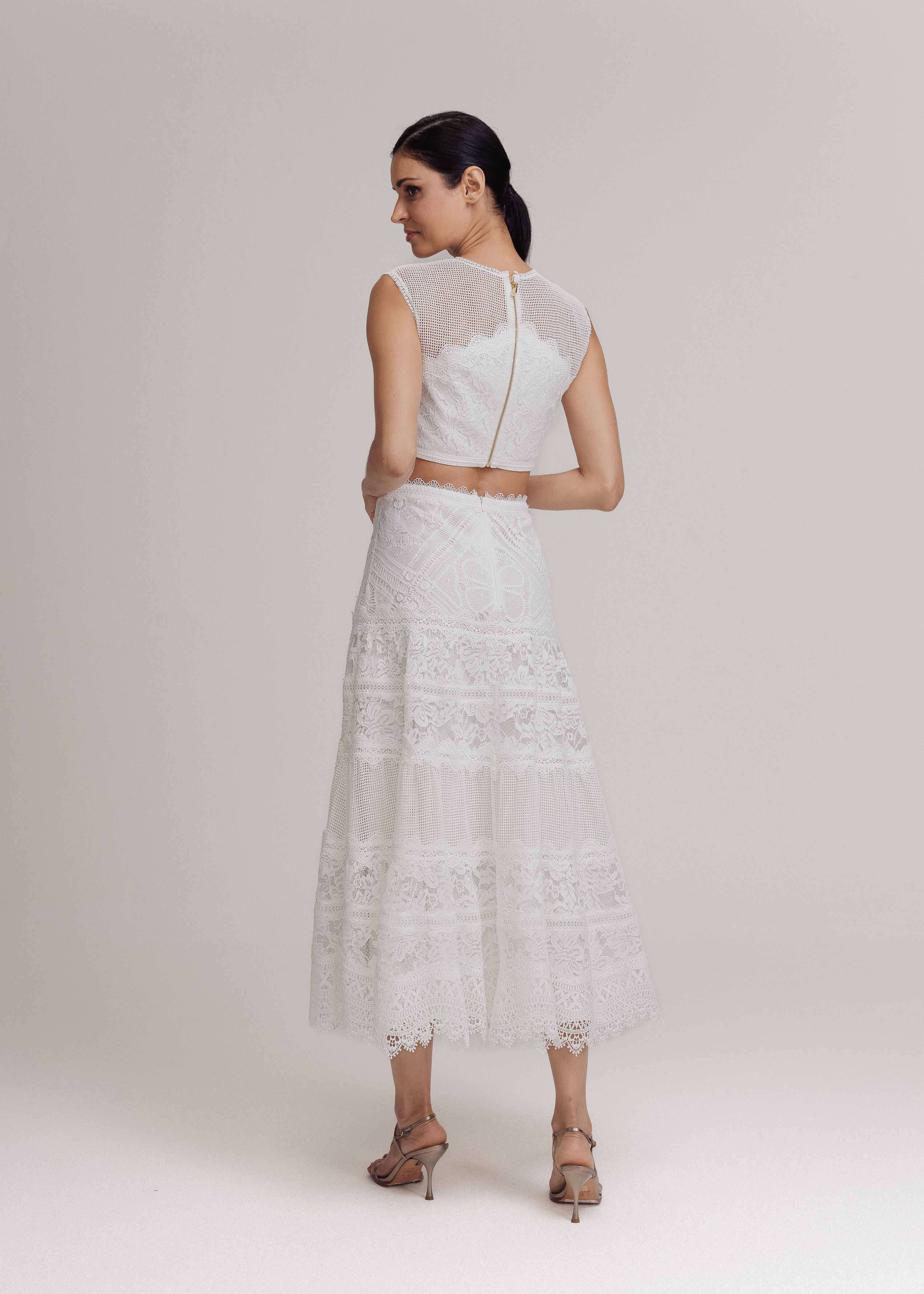 SAIA MIDI SARAH OFF WHITE