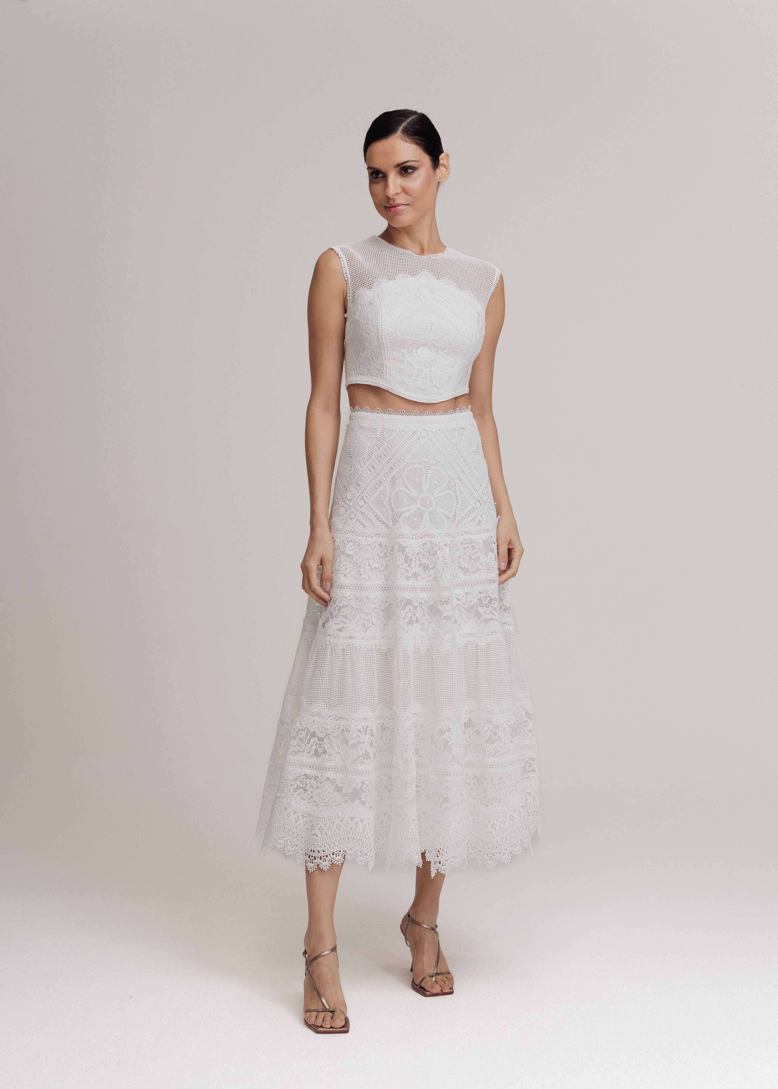 SAIA MIDI SARAH OFF WHITE