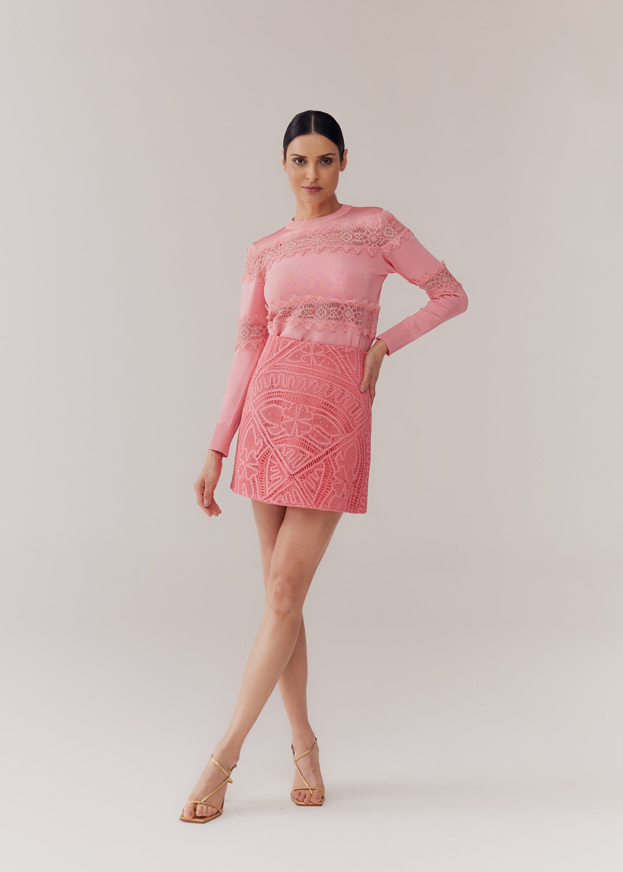 BLUSA BETINA TRICOT PEACH BLOSSOM