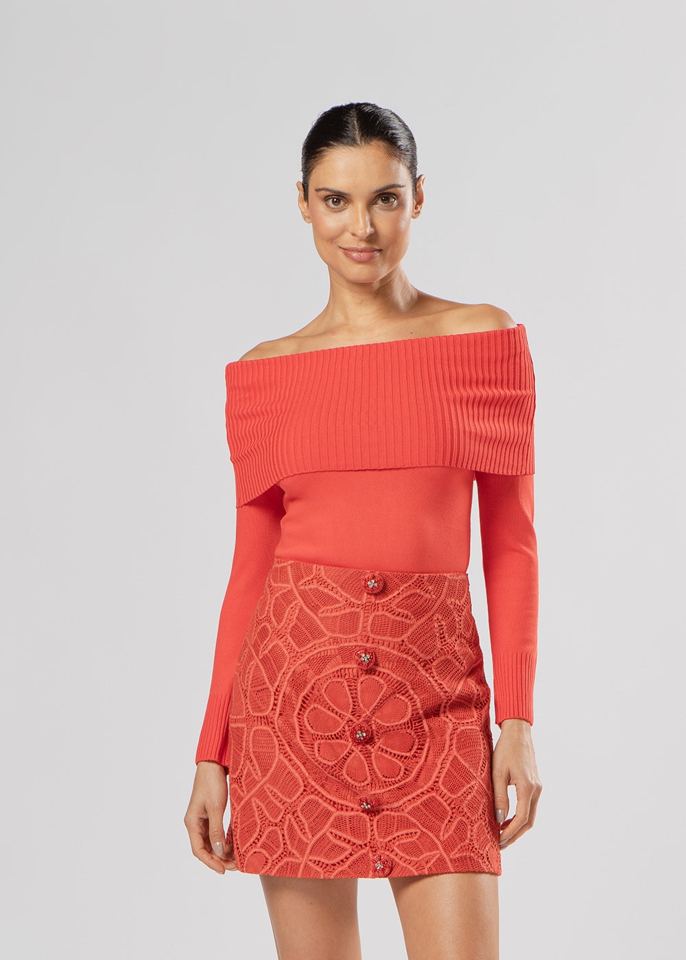 BLUSA TRICOT MONALISA VERMELHO MARY