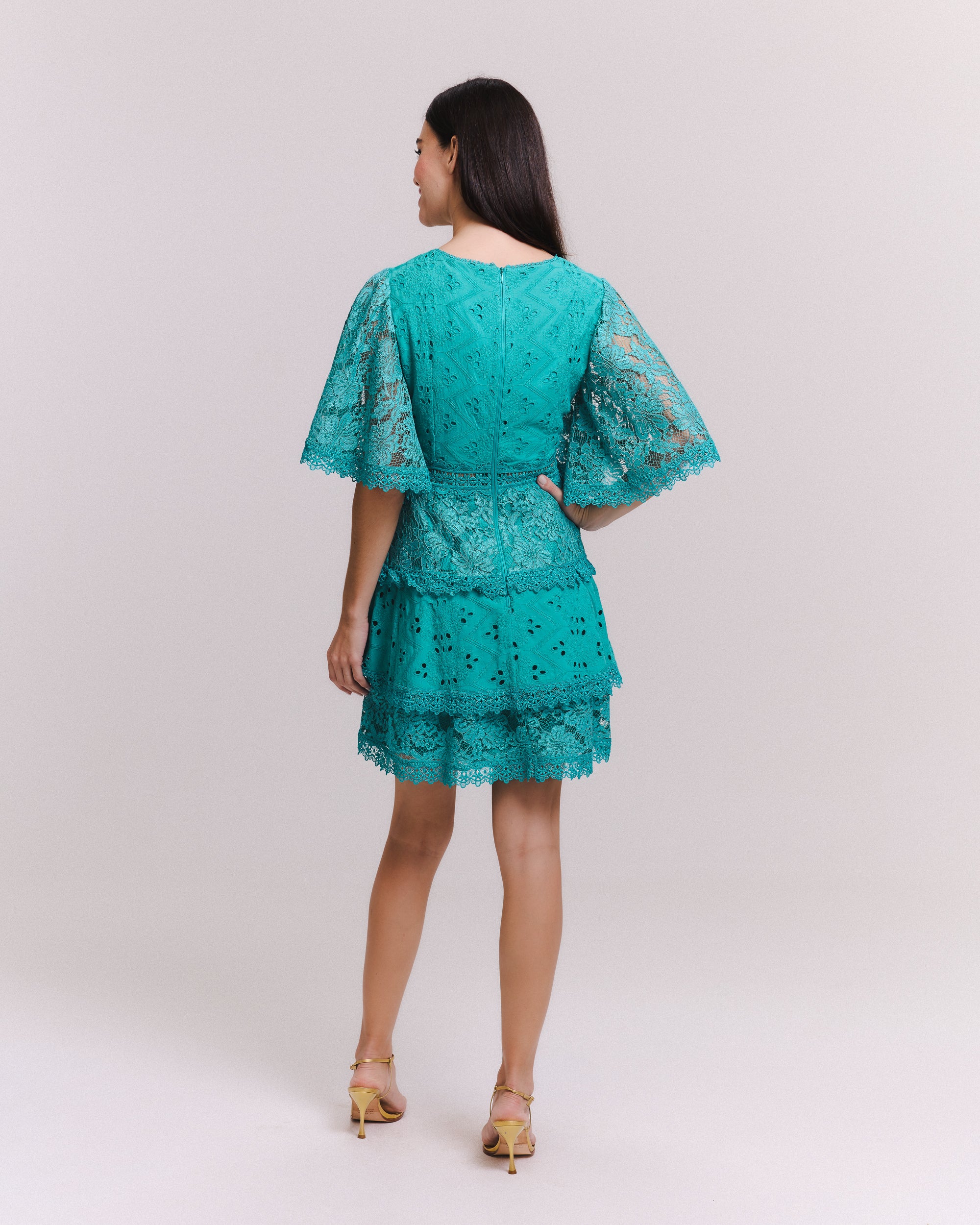 VESTIDO CURTO HELENA VERDE ARCADIA