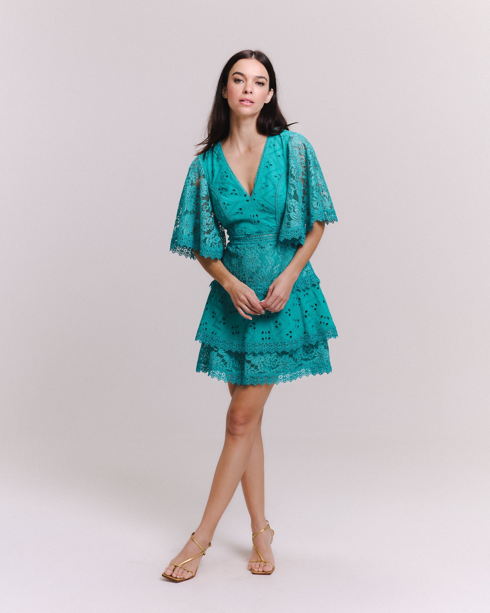 VESTIDO CURTO HELENA VERDE ARCADIA