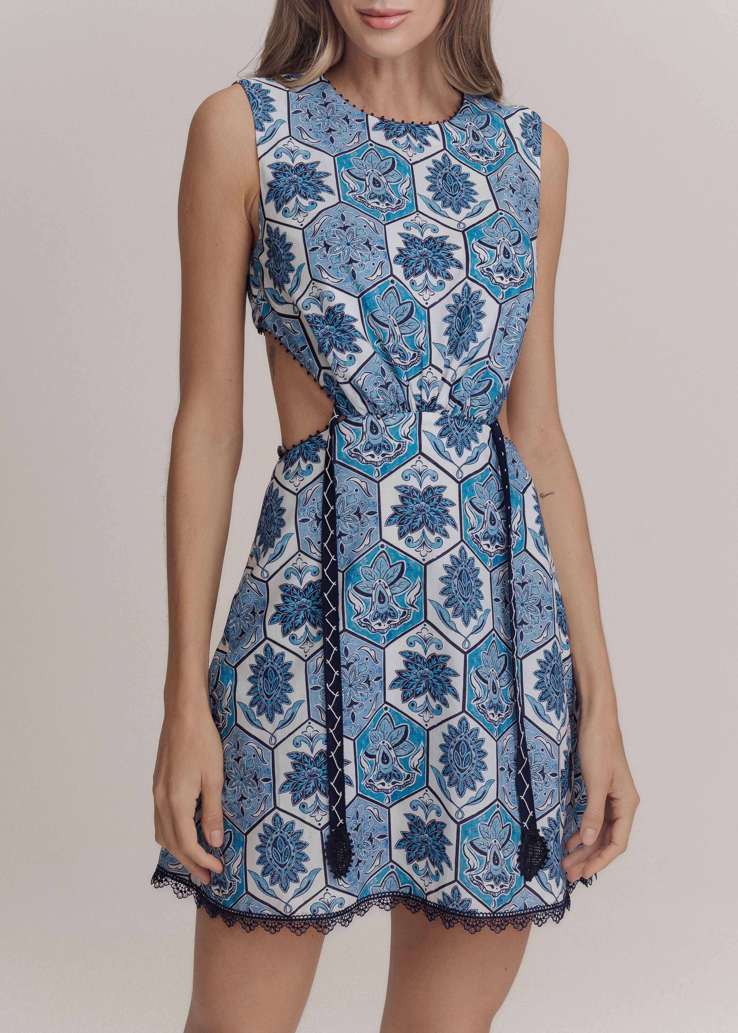 VESTIDO CURTO MELINDA ESTAMPA ORIGEM