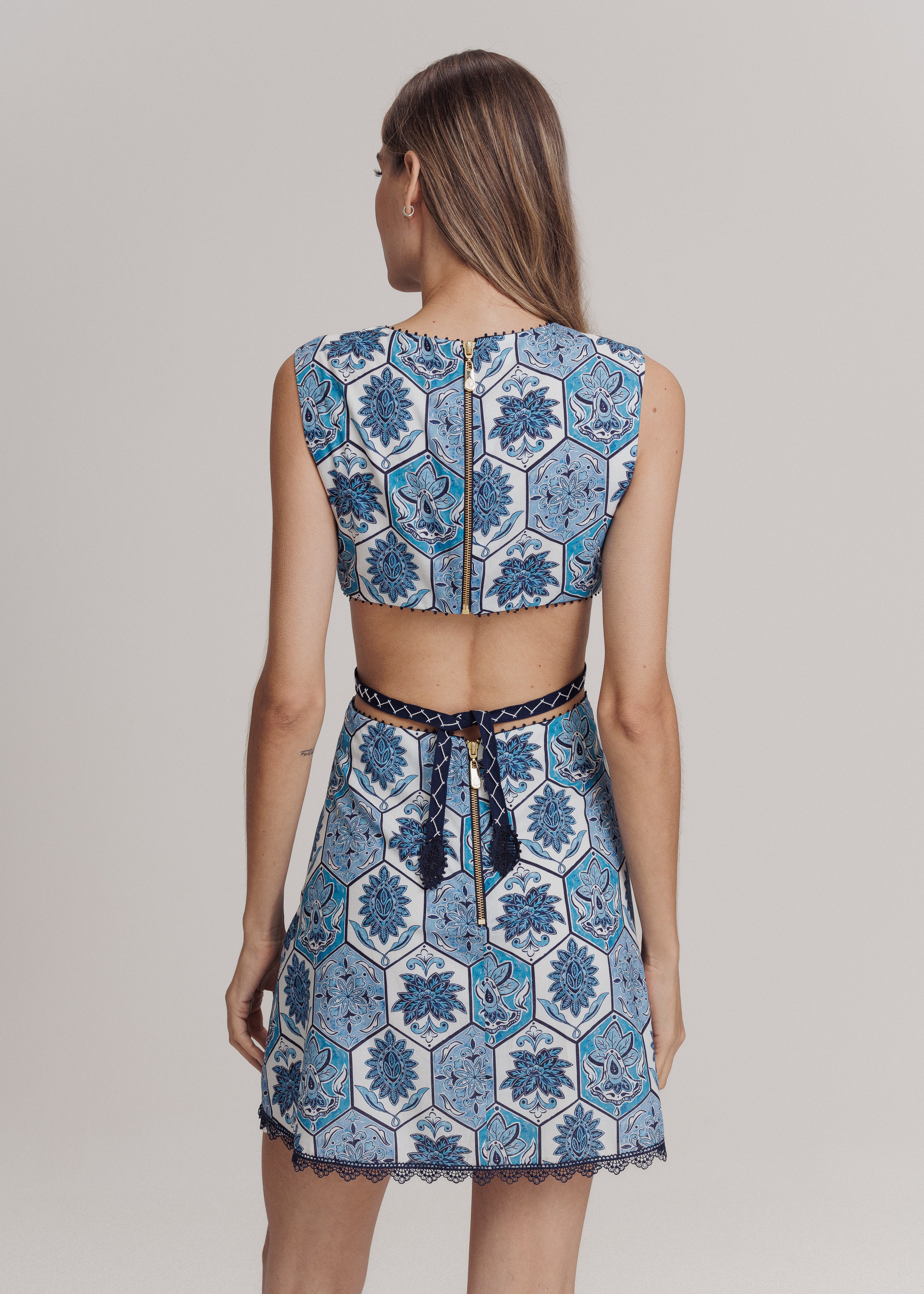 VESTIDO CURTO MELINDA ESTAMPA ORIGEM