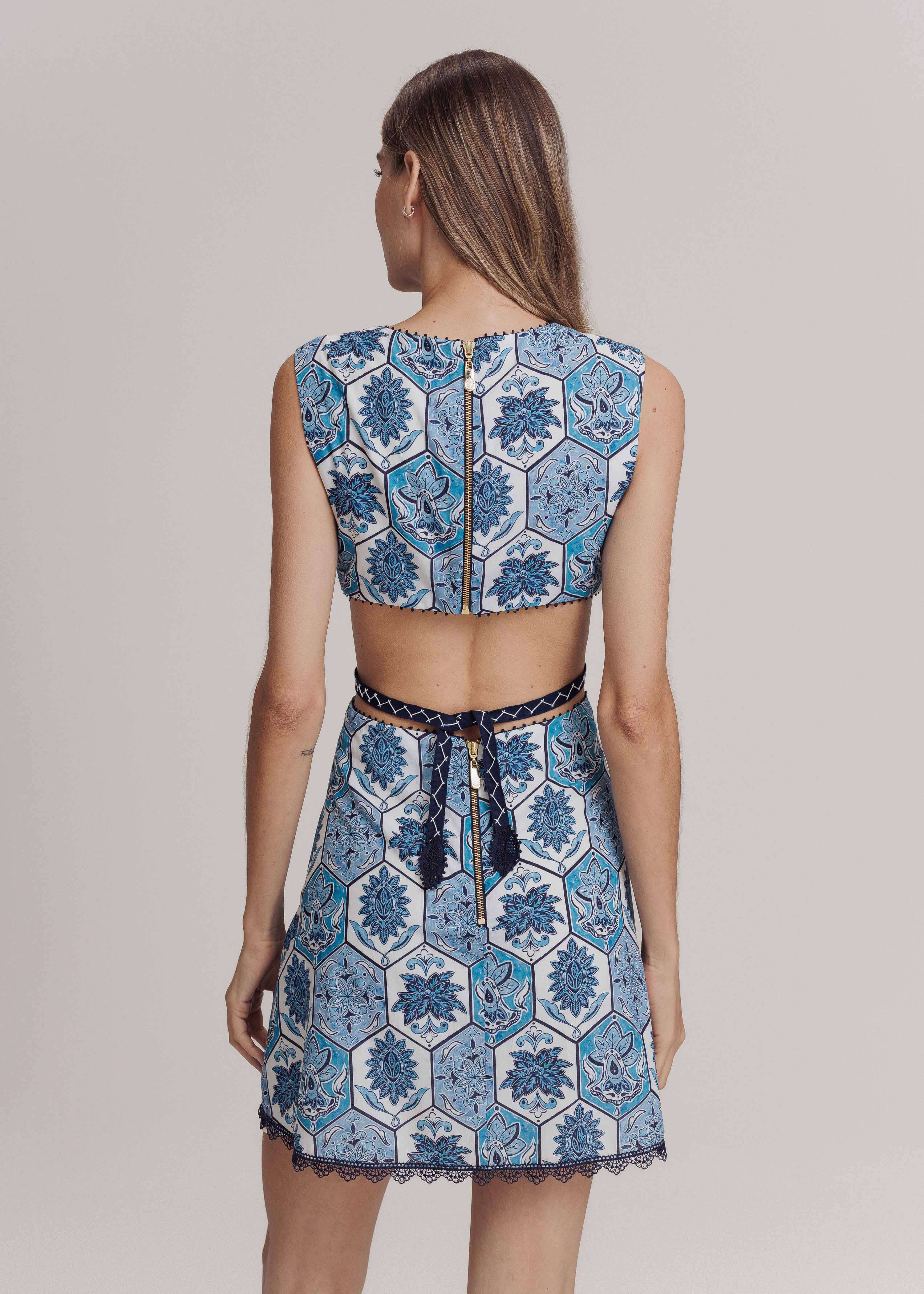VESTIDO CURTO MELINDA ESTAMPA ORIGEM