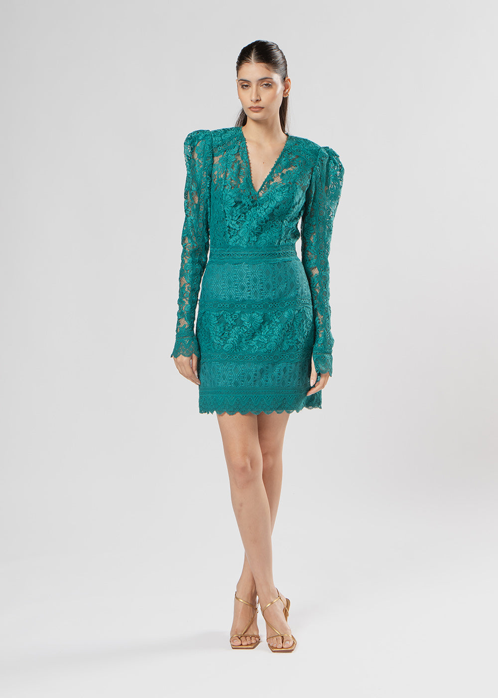 VESTIDO CURTO MARTINA VERDE FAUNA