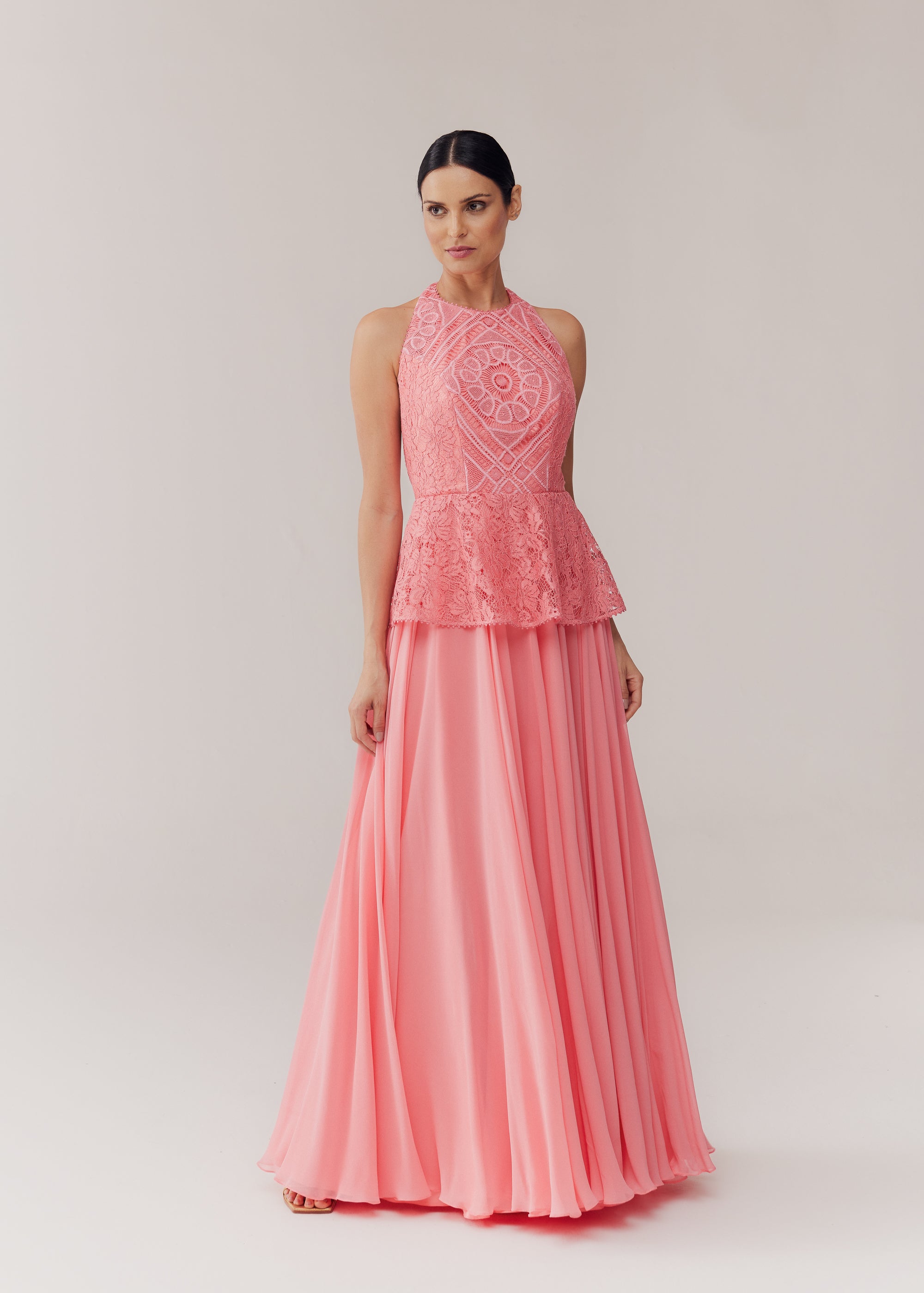 VESTIDO LONGO RENATA PEACH BLOSSOM