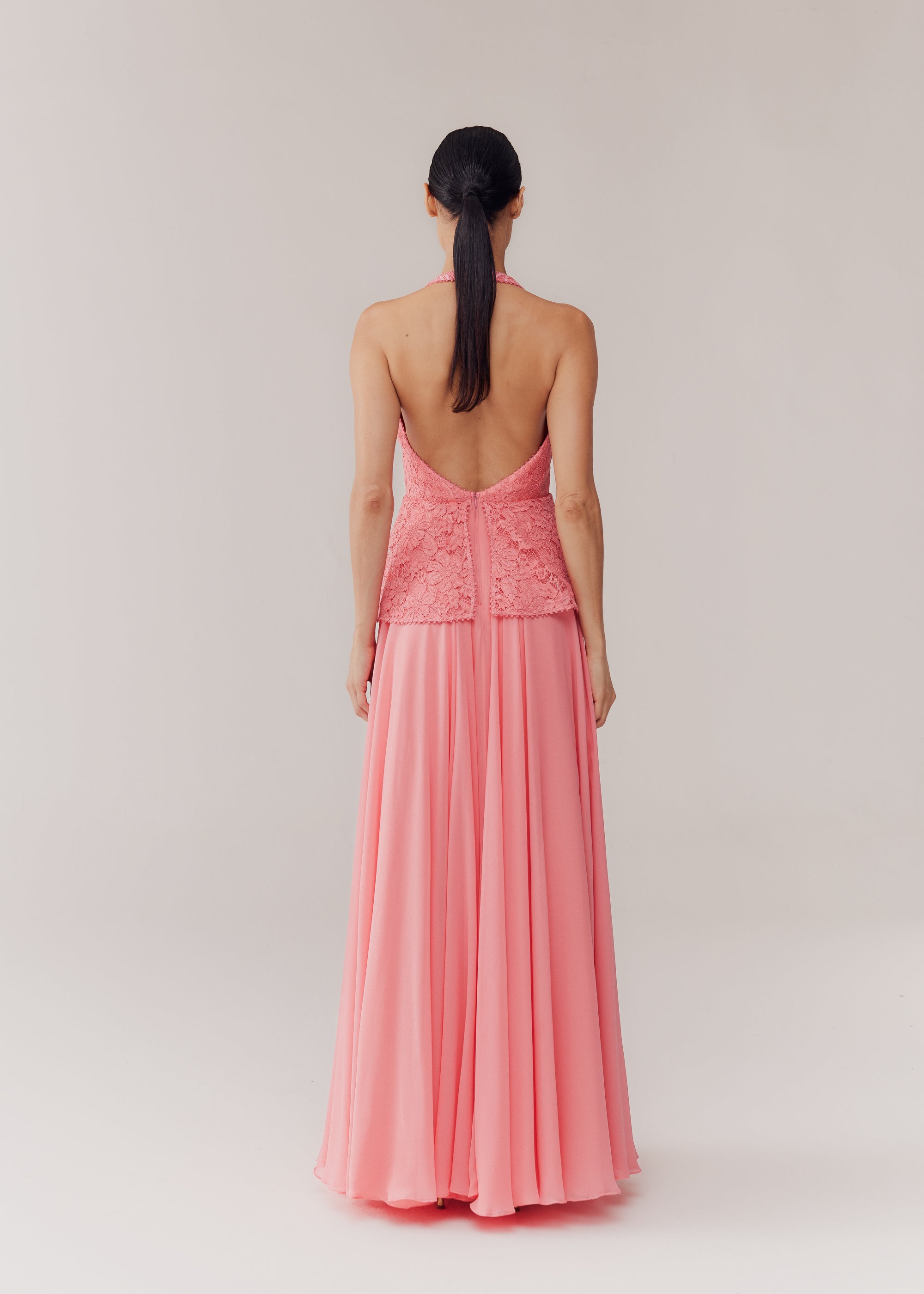 VESTIDO LONGO RENATA PEACH BLOSSOM