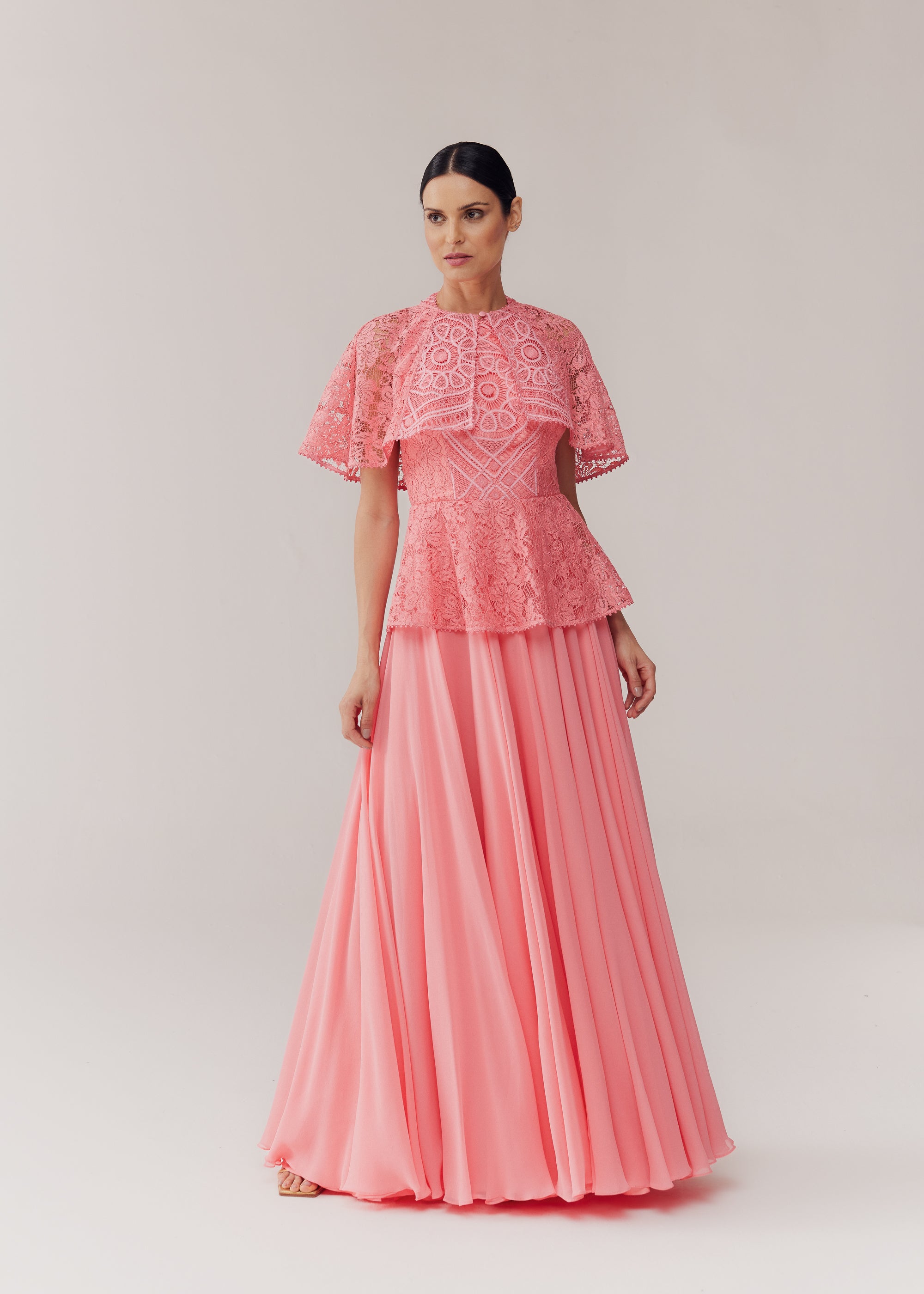 VESTIDO LONGO RENATA PEACH BLOSSOM