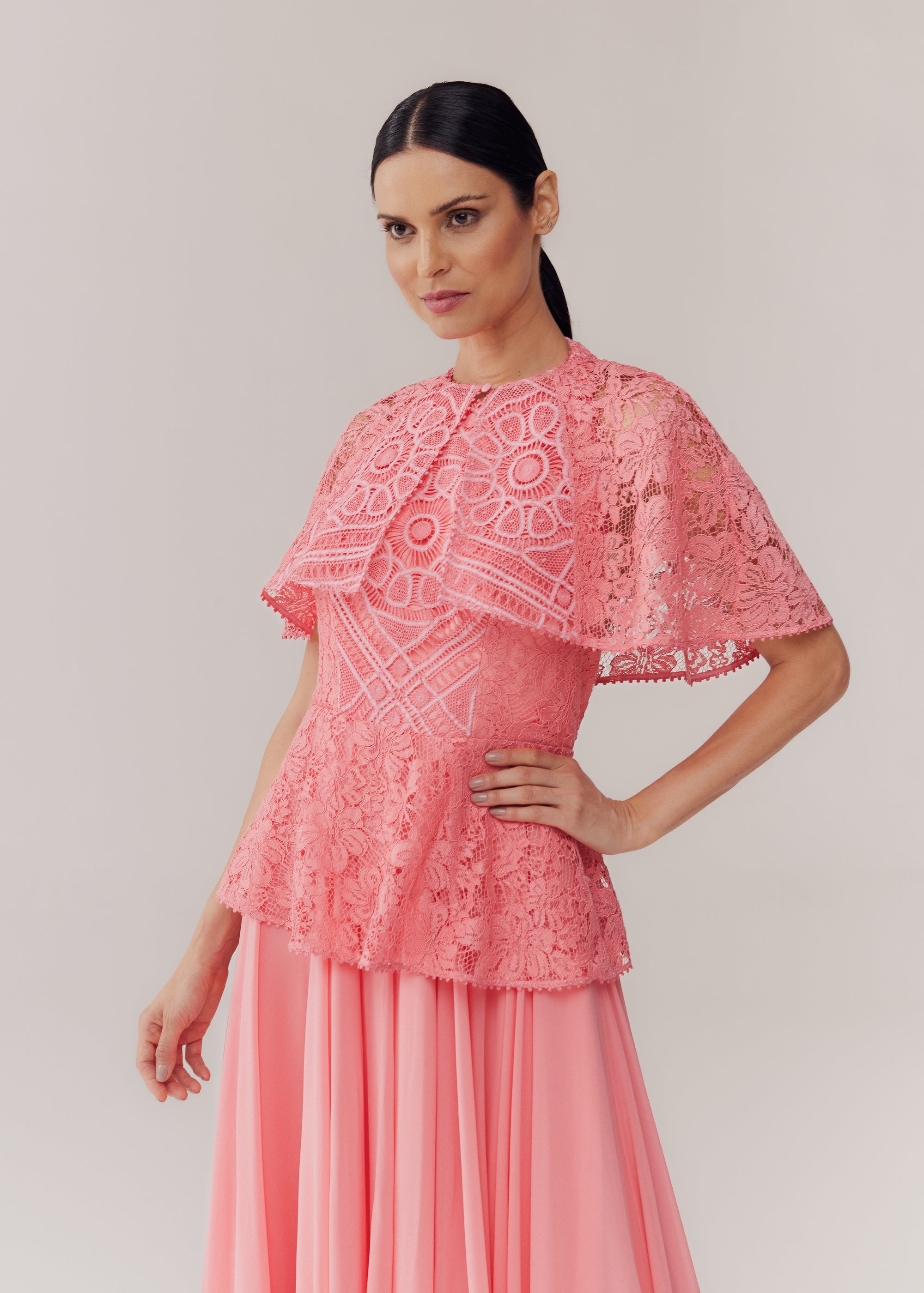 VESTIDO LONGO RENATA PEACH BLOSSOM