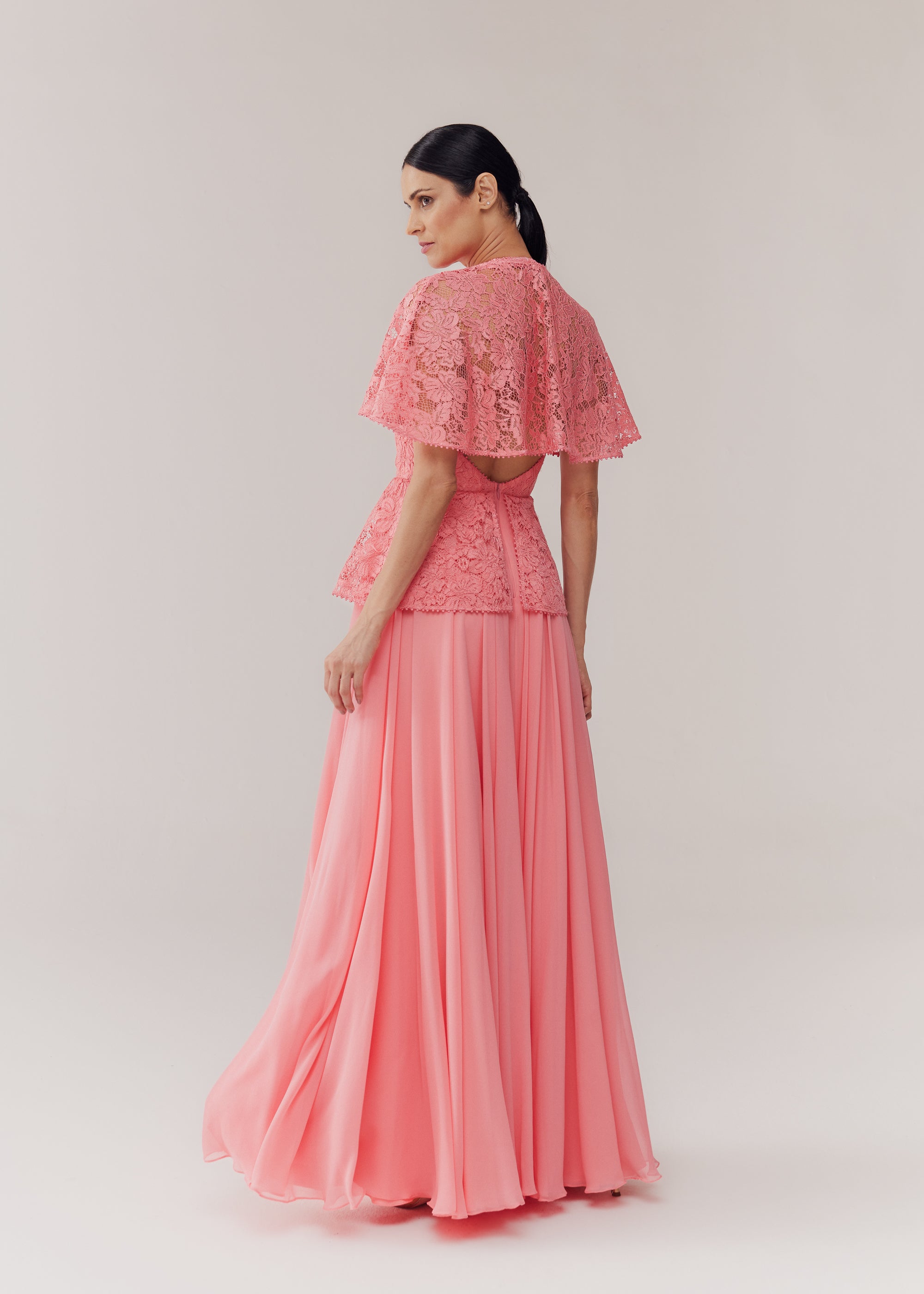 VESTIDO LONGO RENATA PEACH BLOSSOM