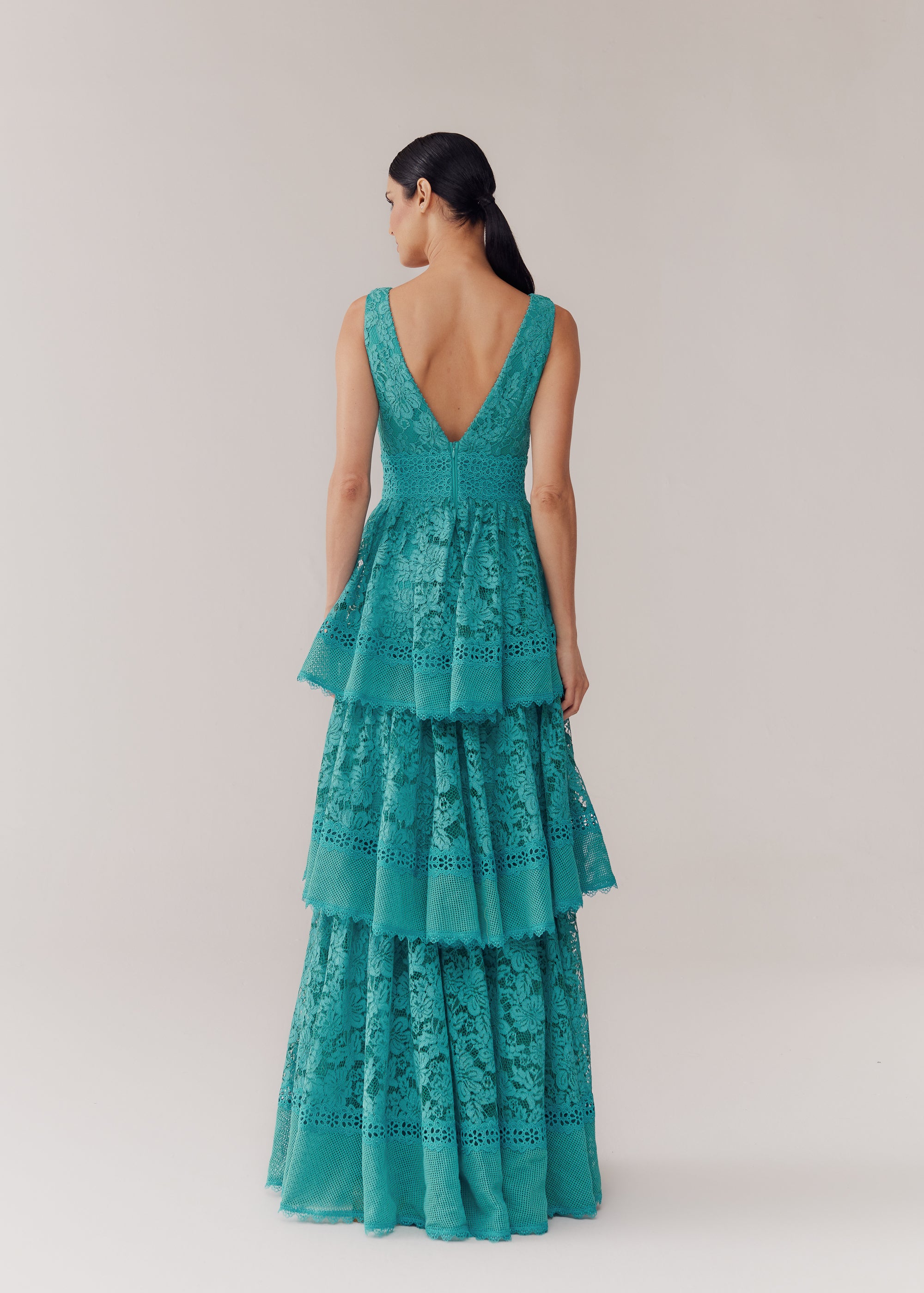 VESTIDO LONGO BETANIA VERDE ARCADIA