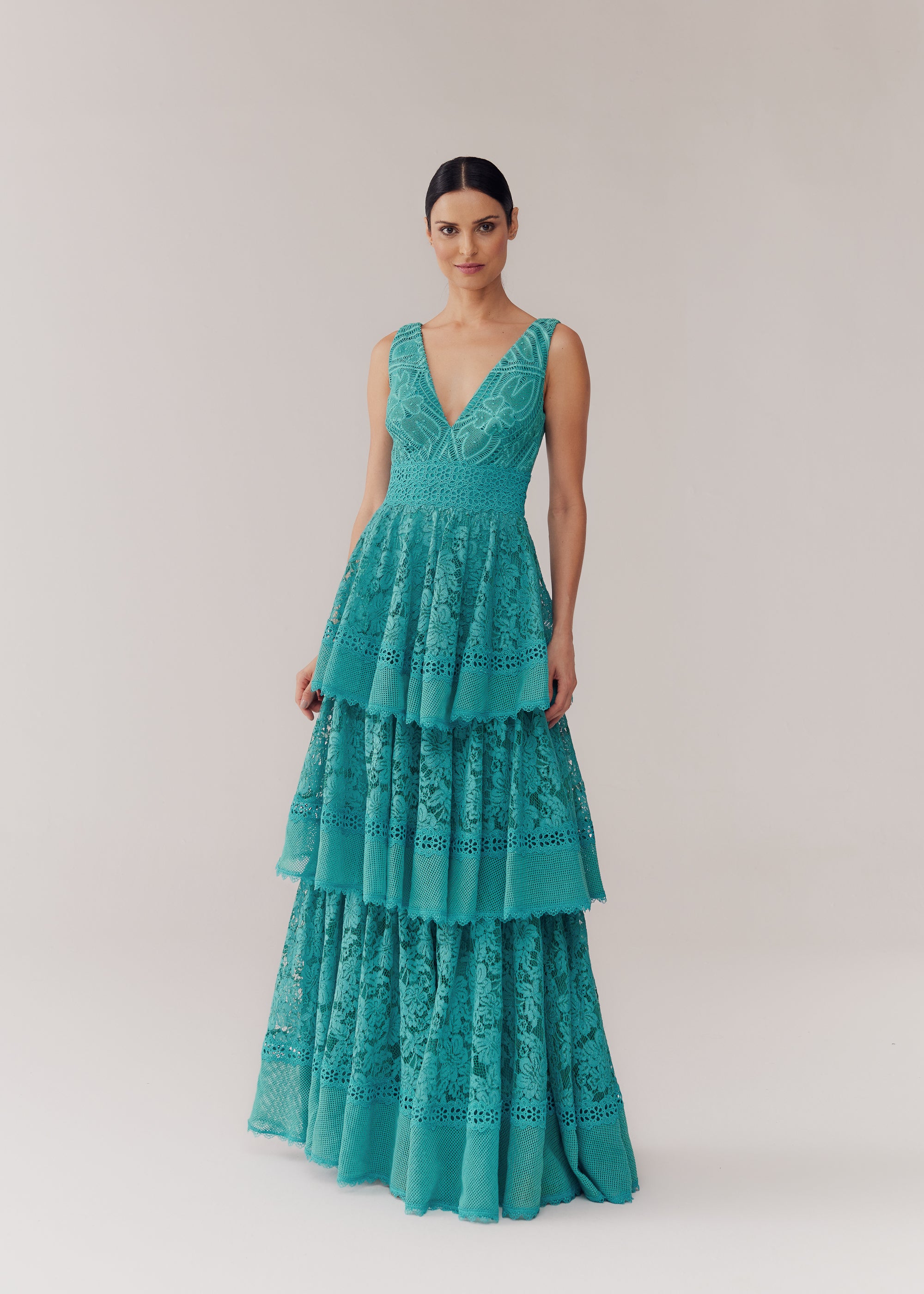 VESTIDO LONGO BETANIA VERDE ARCADIA