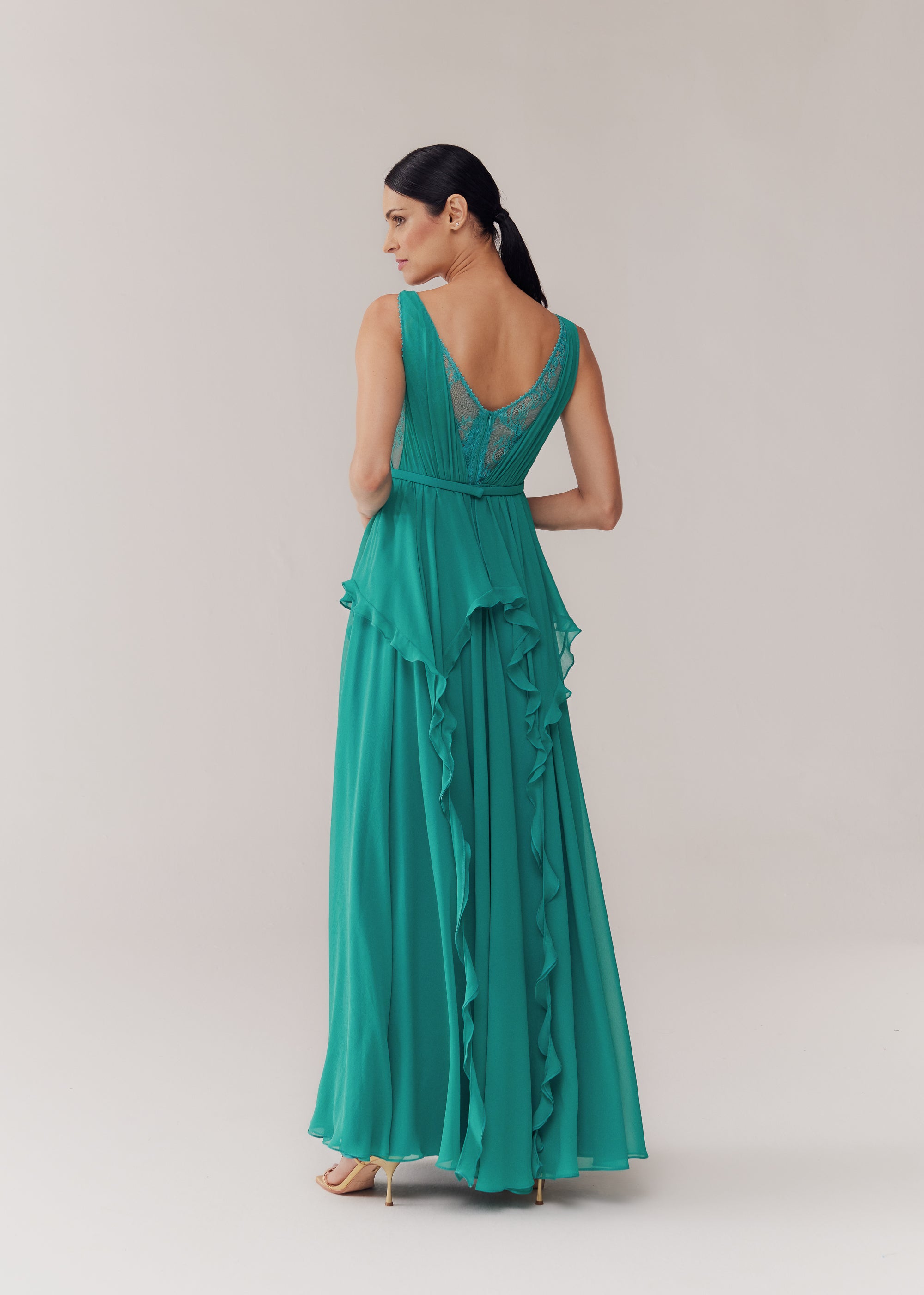 VESTIDO LONGO ELIS VERDE ARCADIA