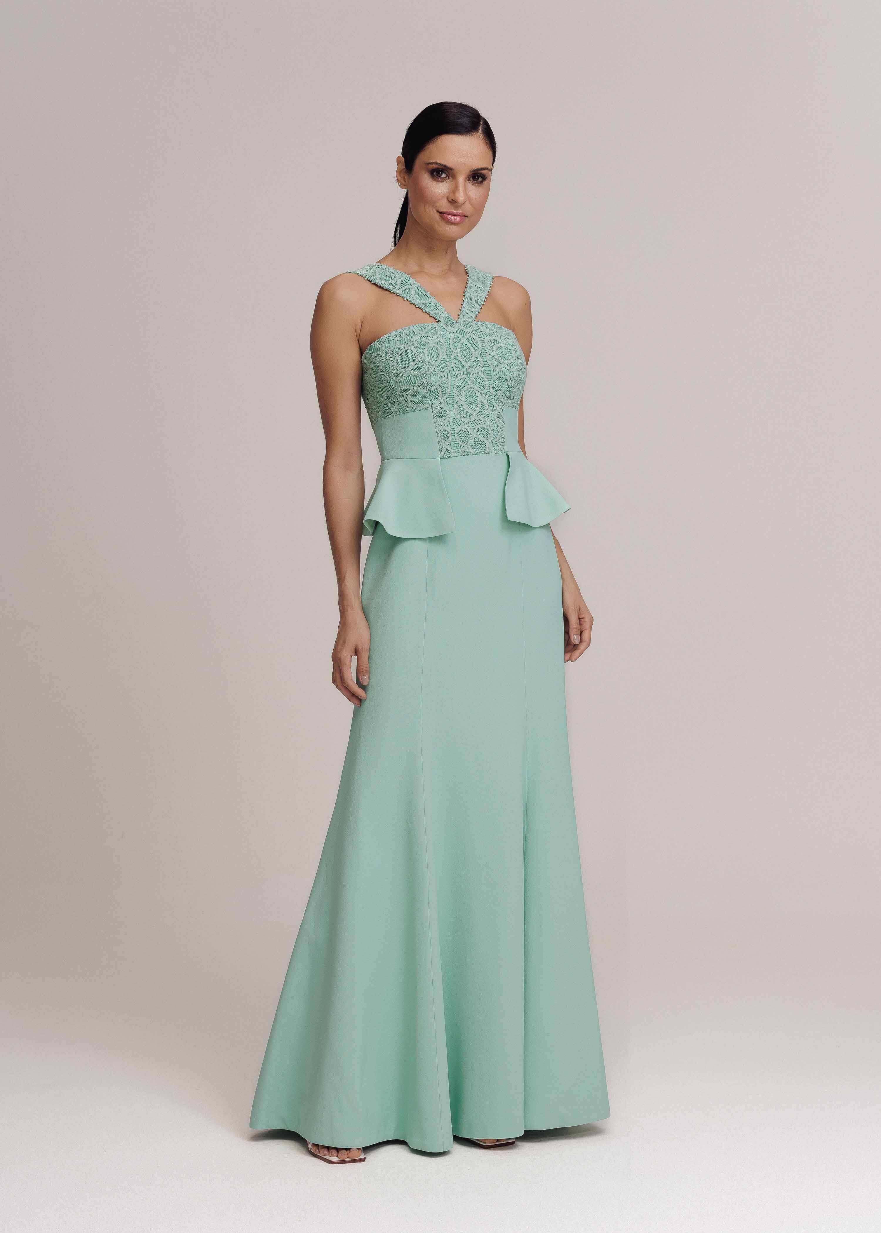 VESTIDO LONGO FELIPA VERDE AMALFI