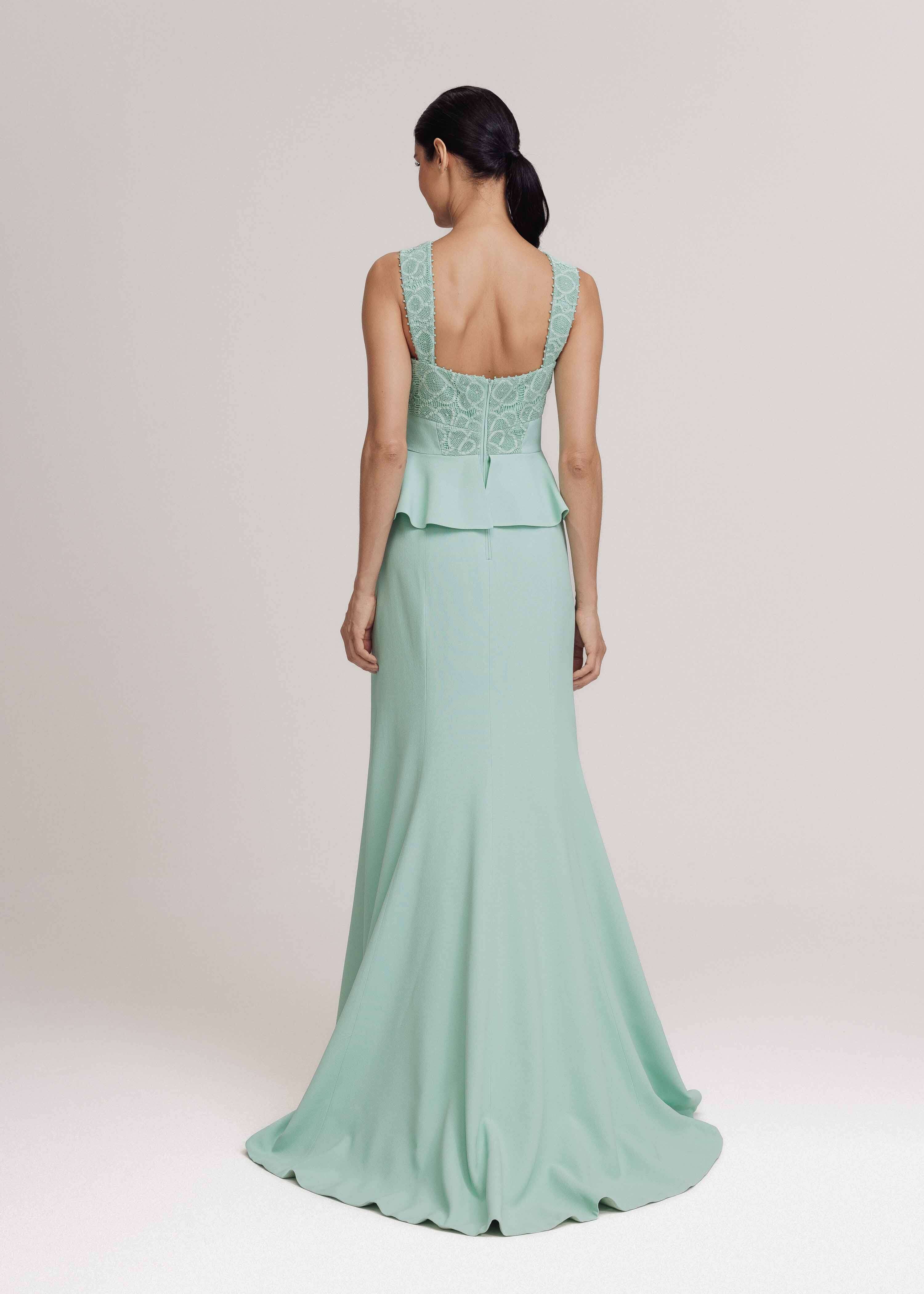 VESTIDO LONGO FELIPA VERDE AMALFI