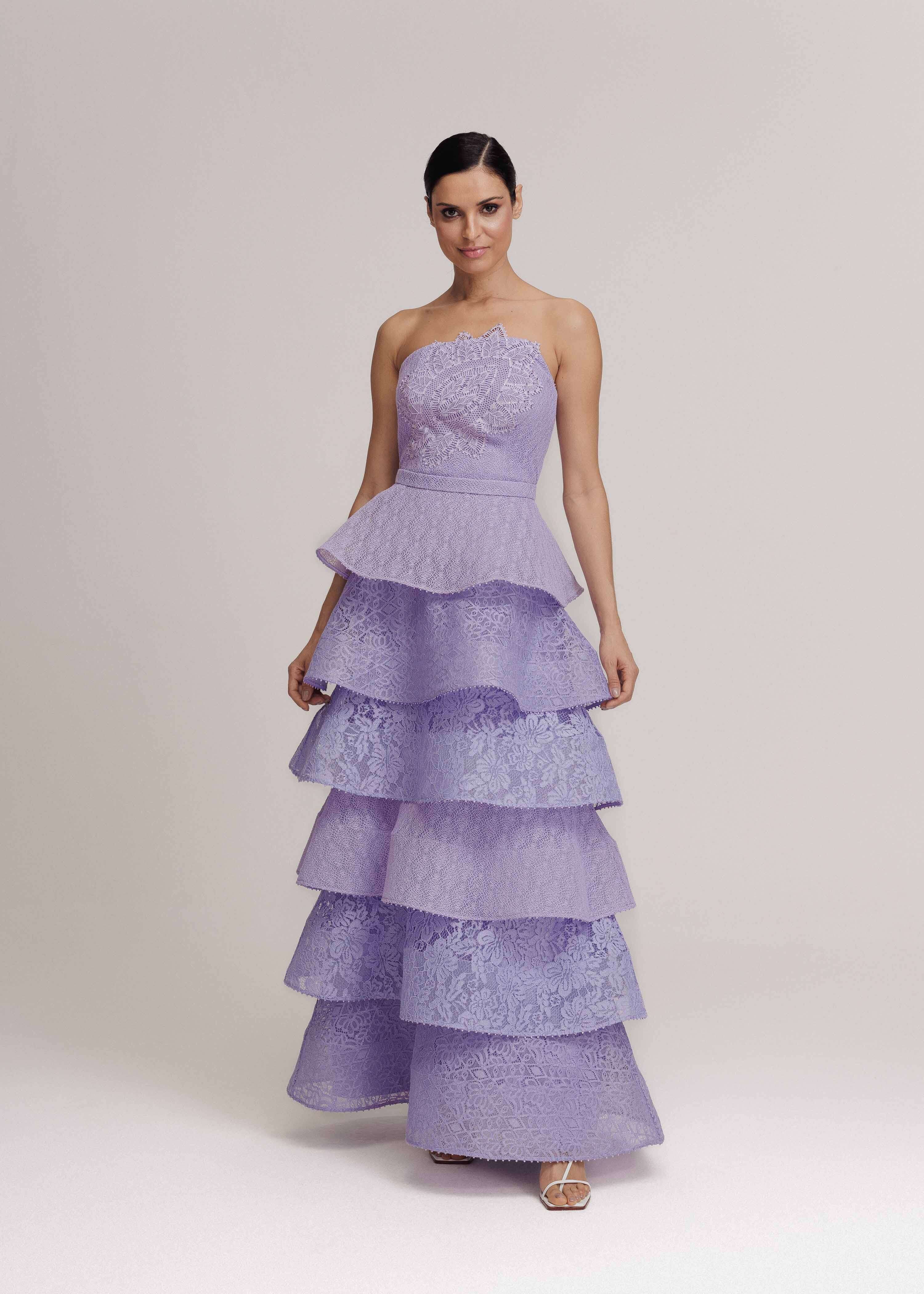 VESTIDO LONGO KIARA LILAS VERBENA