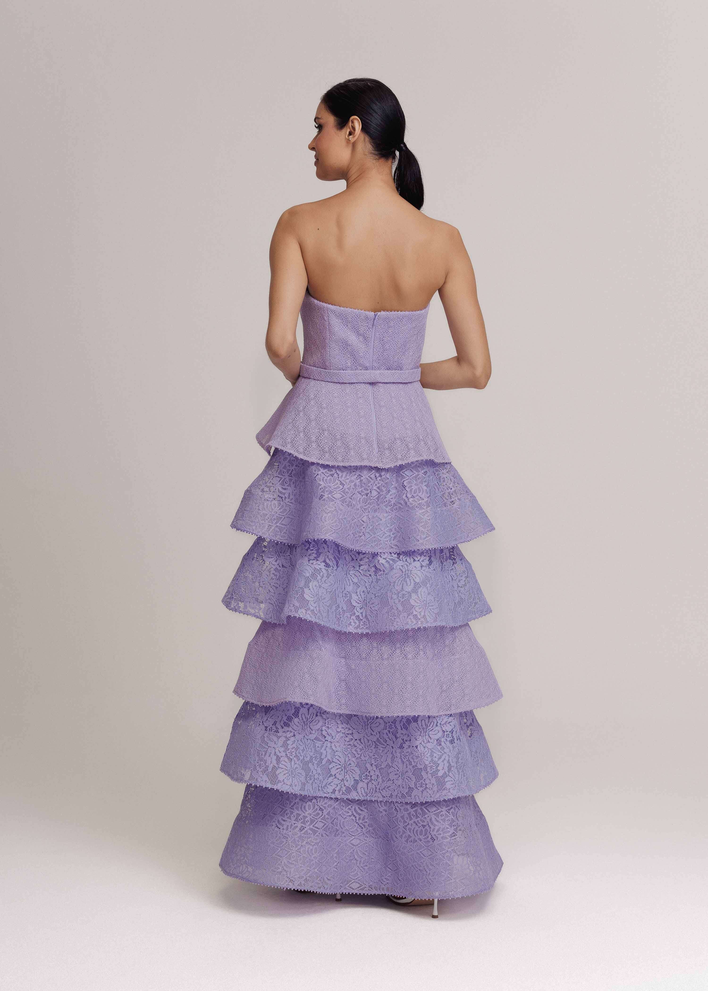 VESTIDO LONGO KIARA LILAS VERBENA