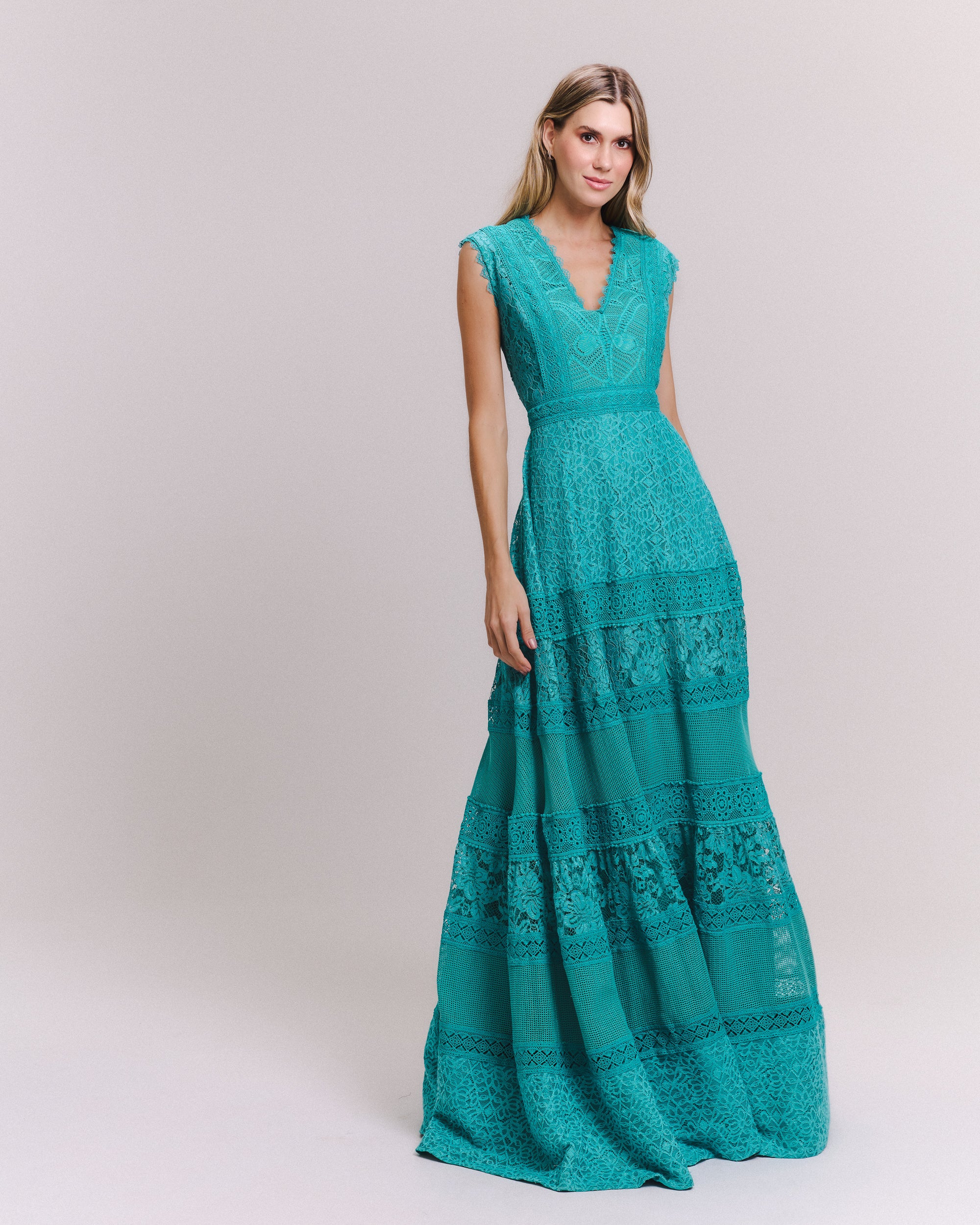 VESTIDO LONGO NANDA VERDE ARCADIA