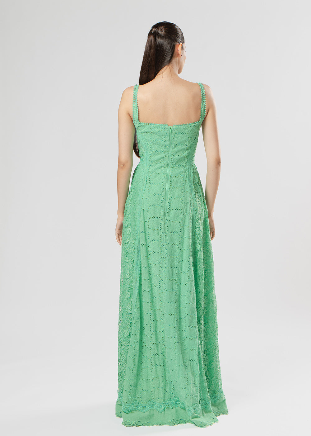 VESTIDO LONGO VALENTINA LAISE/MIX VERDE PAPILLON
