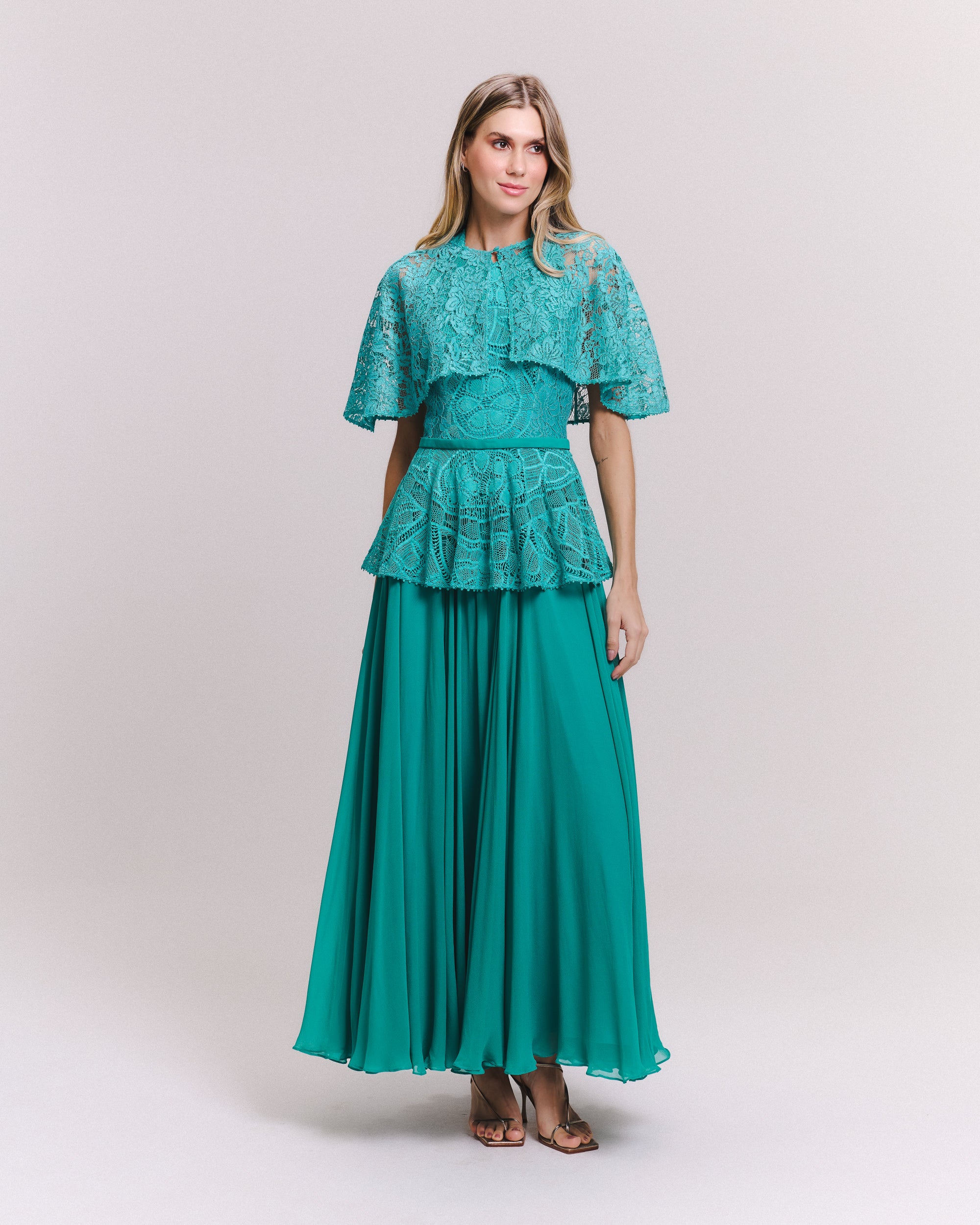 VESTIDO LONGO RENATA VERDE ARCADIA