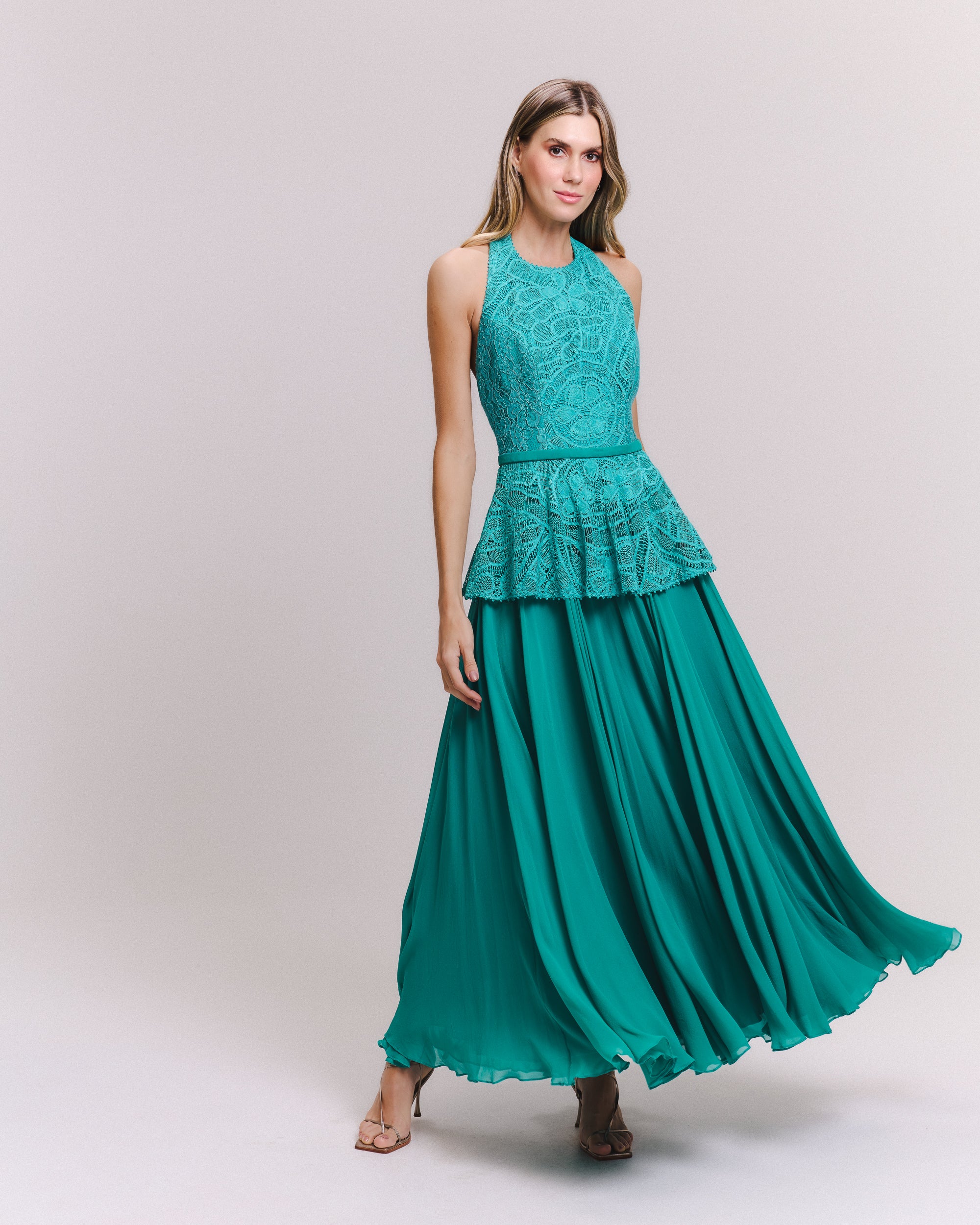VESTIDO LONGO RENATA VERDE ARCADIA