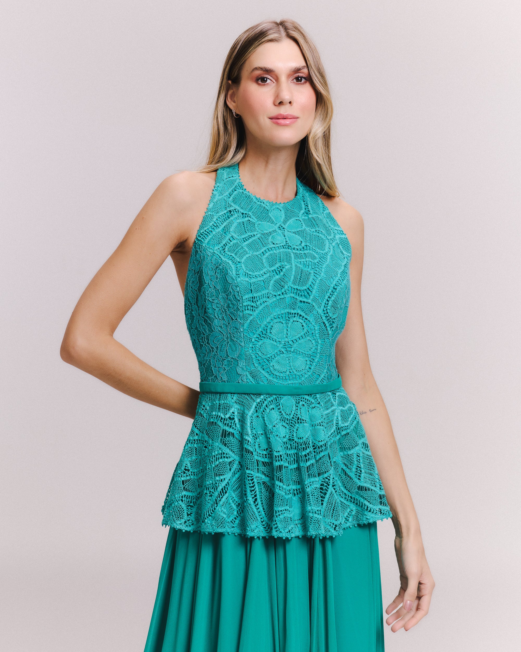 VESTIDO LONGO RENATA VERDE ARCADIA