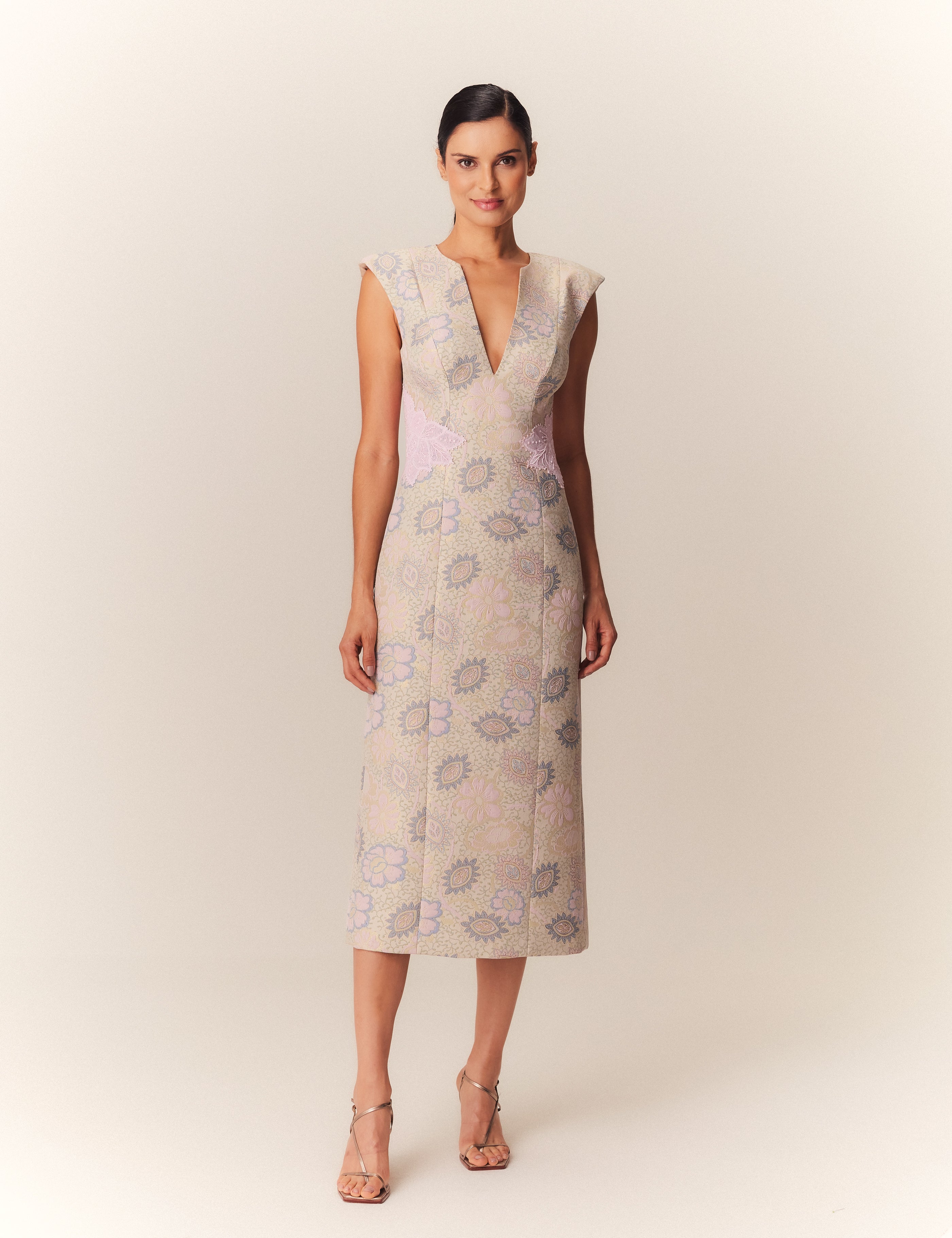 VESTIDO MIDI PAMELA MANDACARU FLORAL