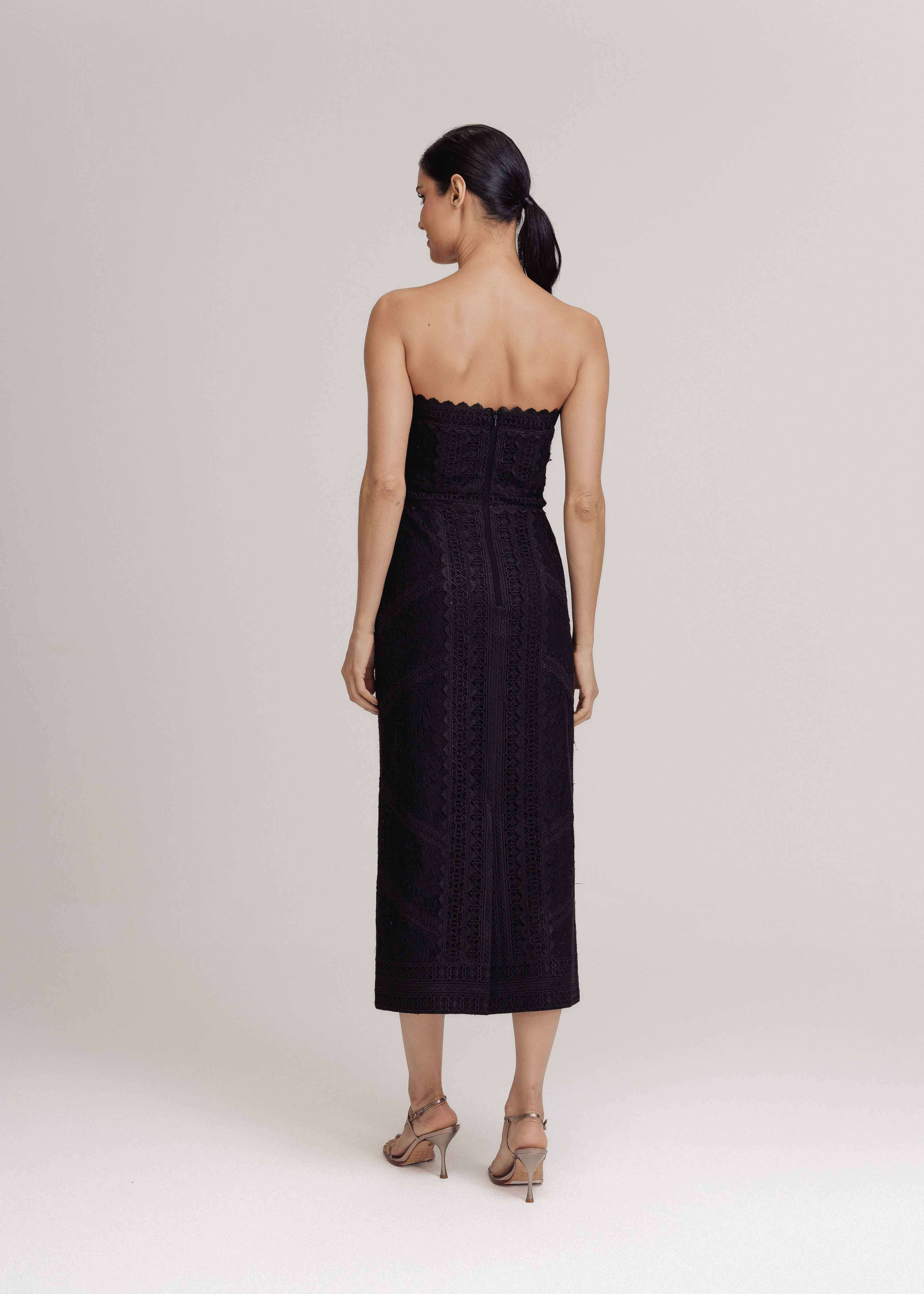VESTIDO MIDI ANTONIA PRETO