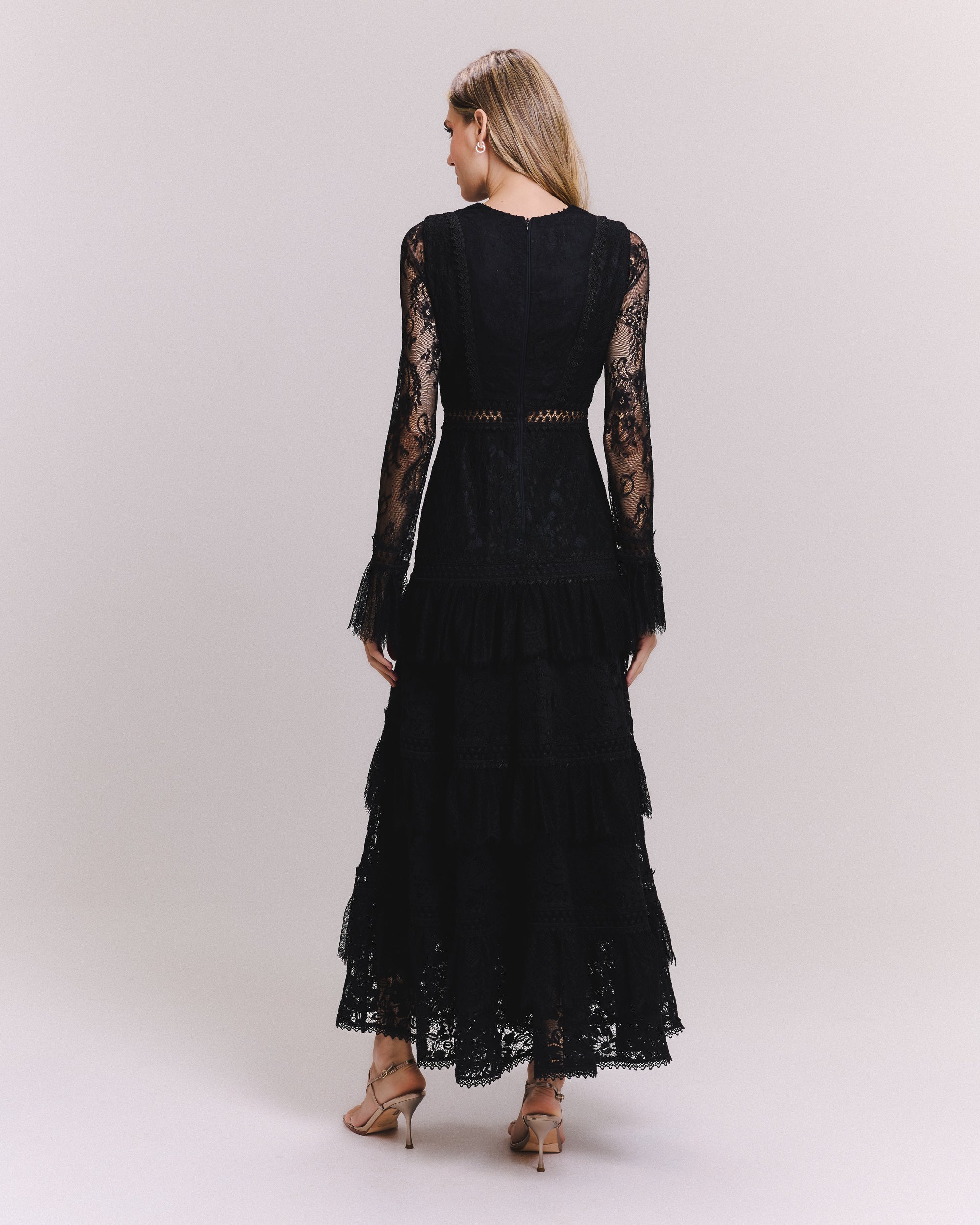 VESTIDO MIDI CHANTY PRETO