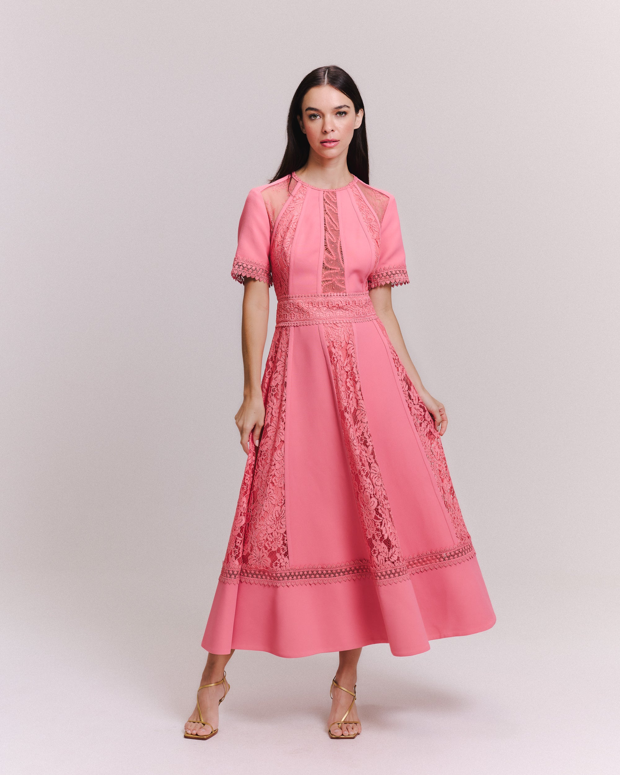 VESTIDO MIDI ELEONOR PEACH BLOSSOM