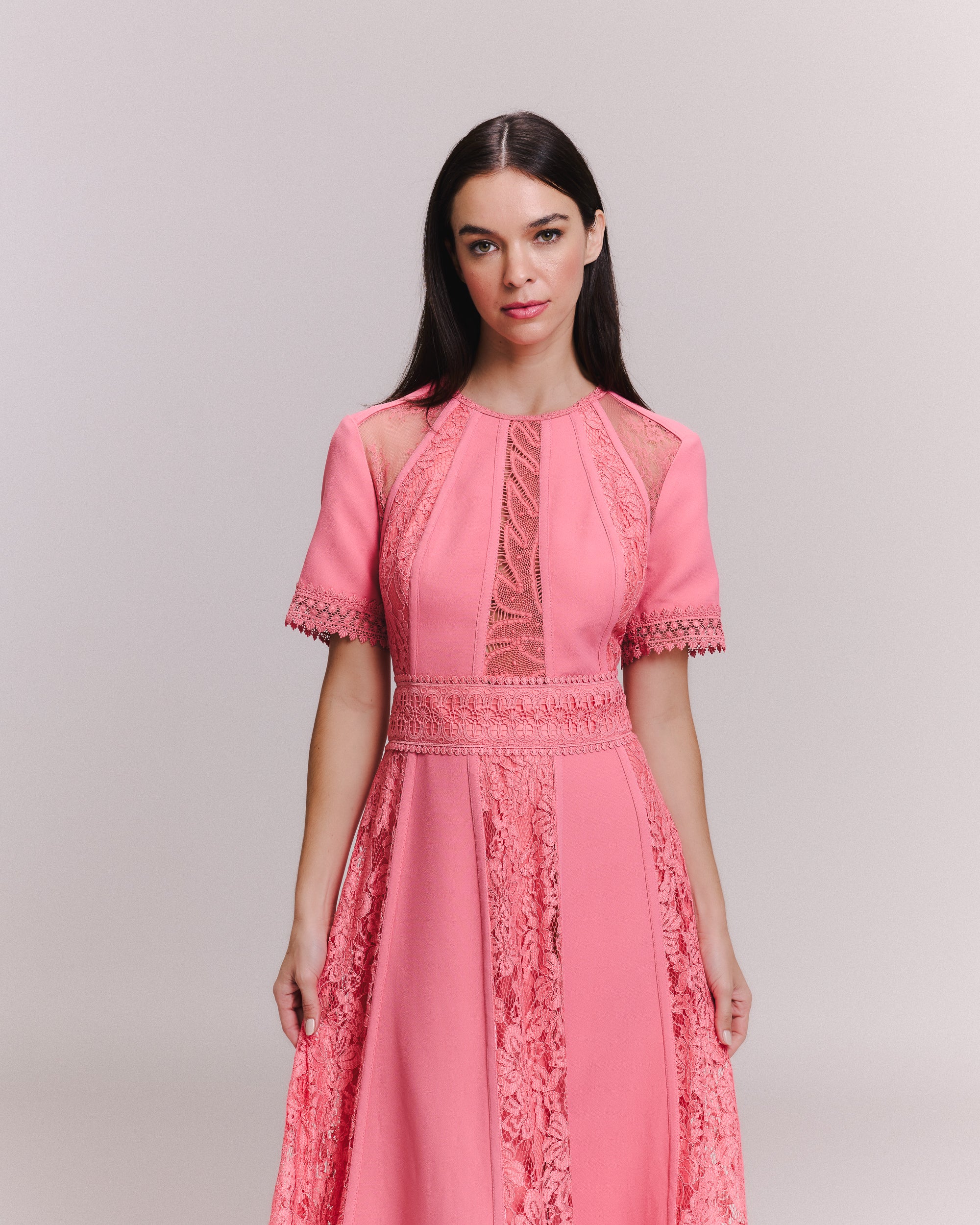 VESTIDO MIDI ELEONOR PEACH BLOSSOM