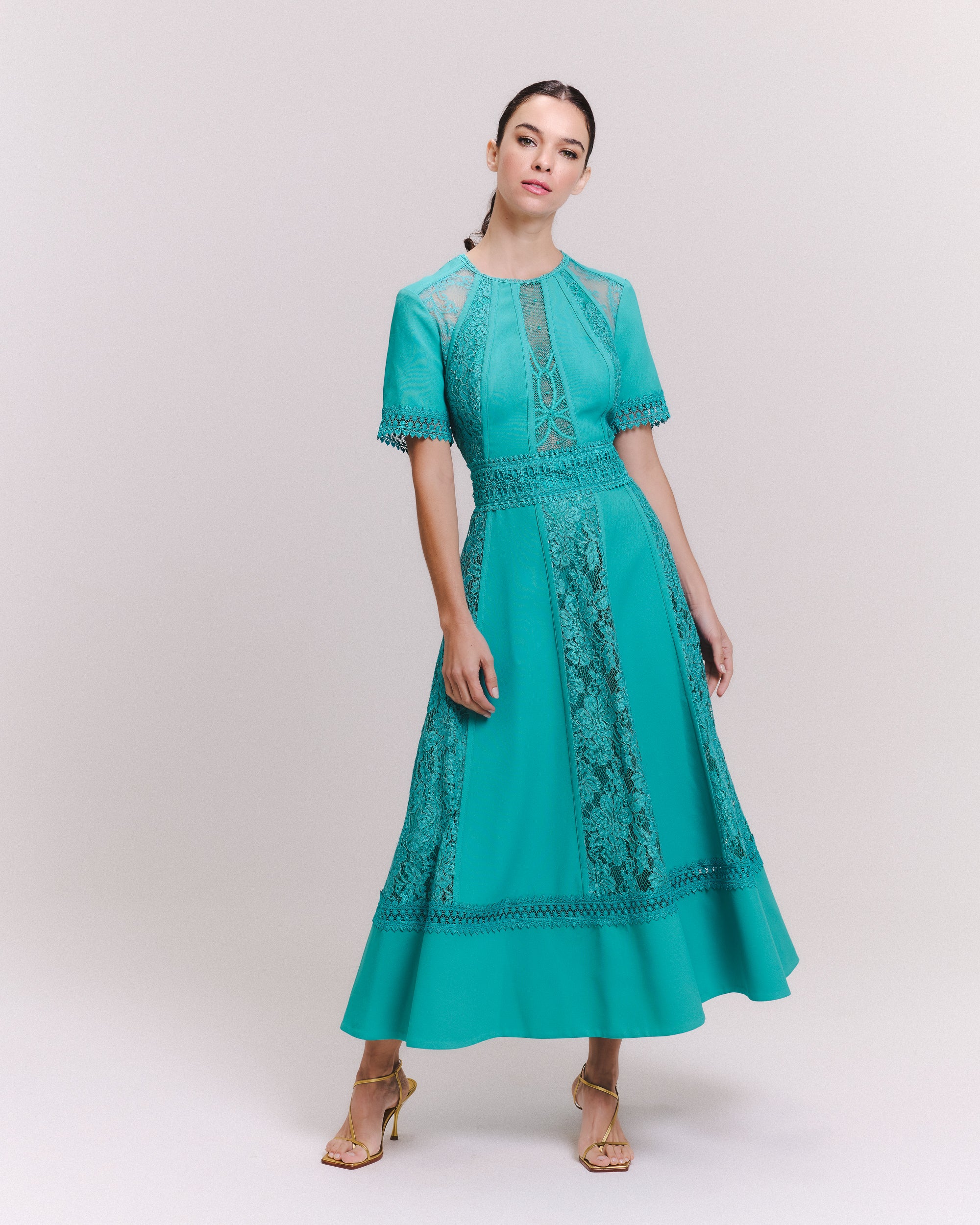 VESTIDO MIDI ELEONOR VERDE ARCADIA