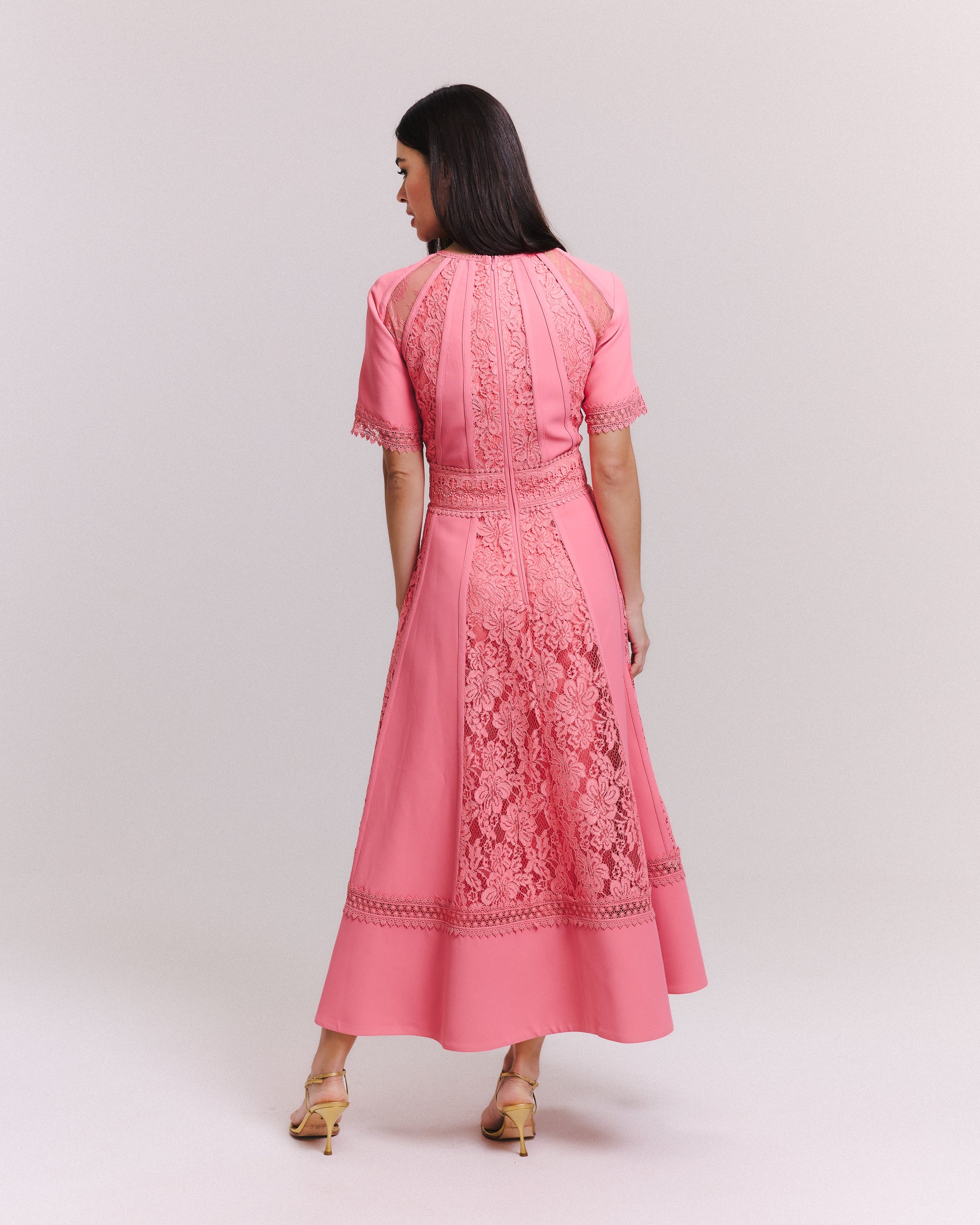 VESTIDO MIDI ELEONOR PEACH BLOSSOM