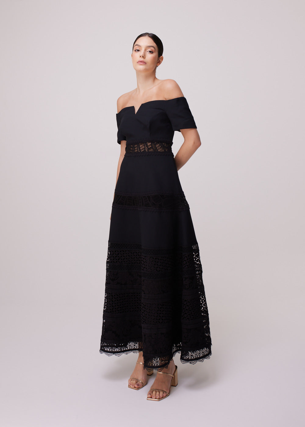 VESTIDO MIDI JOICE PRETO