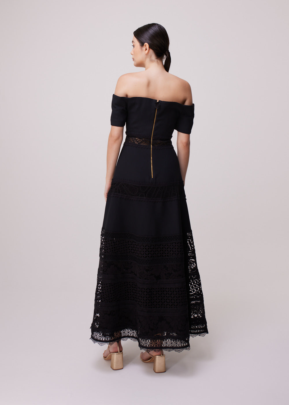 VESTIDO MIDI JOICE PRETO