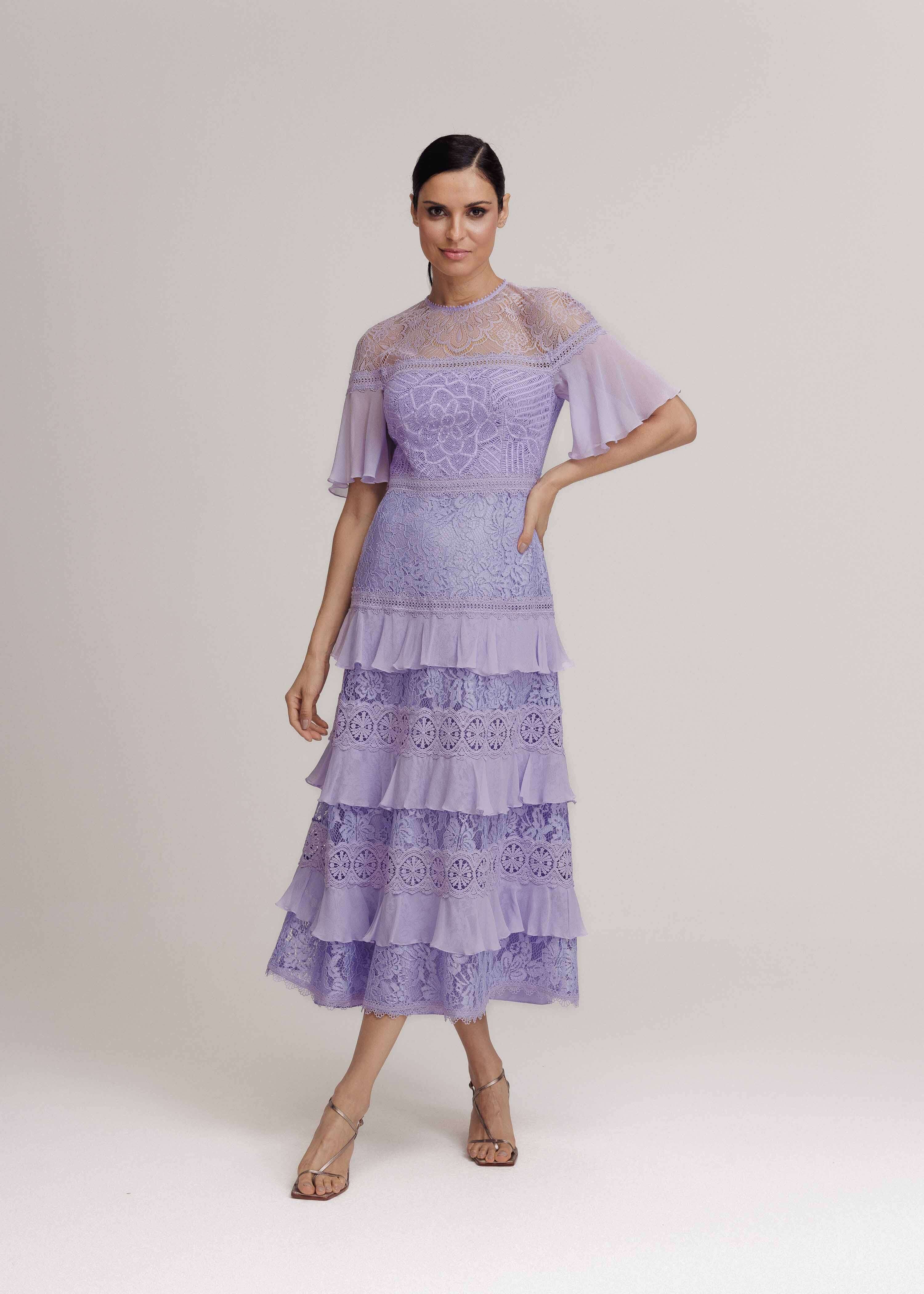 VESTIDO MIDI MARGOT LILAS VERBENA