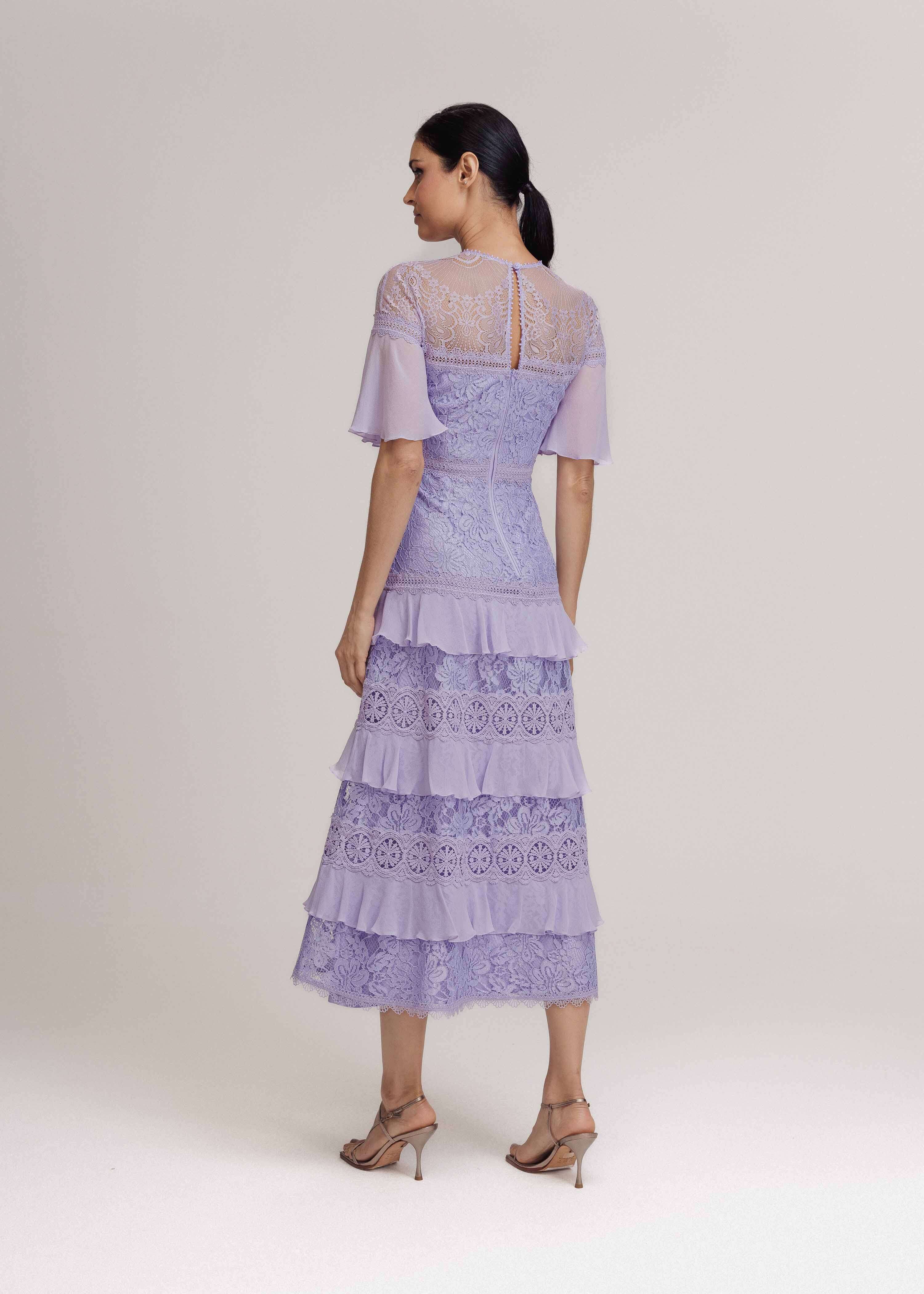 VESTIDO MIDI MARGOT LILAS VERBENA