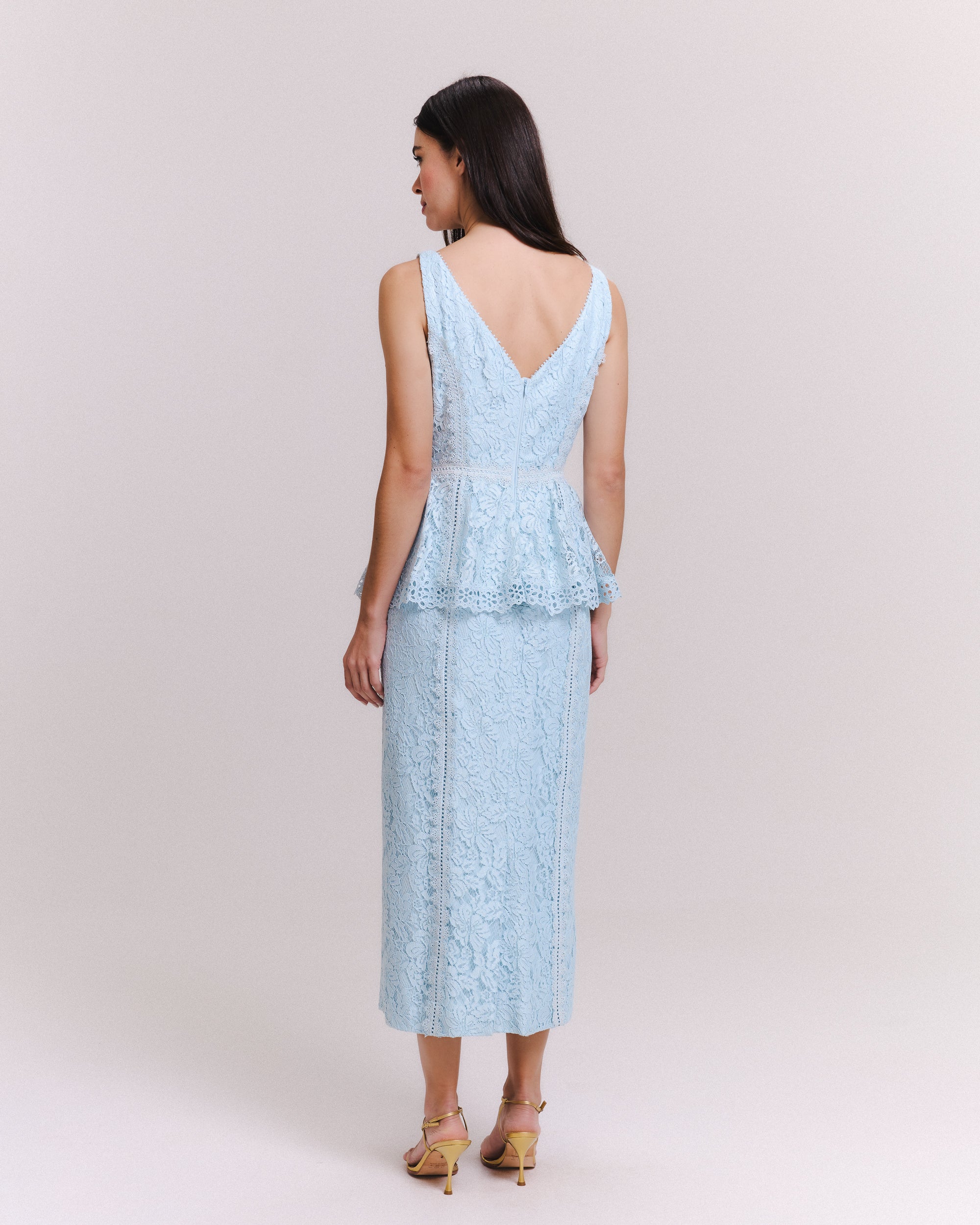 VESTIDO MIDI SABRINA AZUL CERULEAN