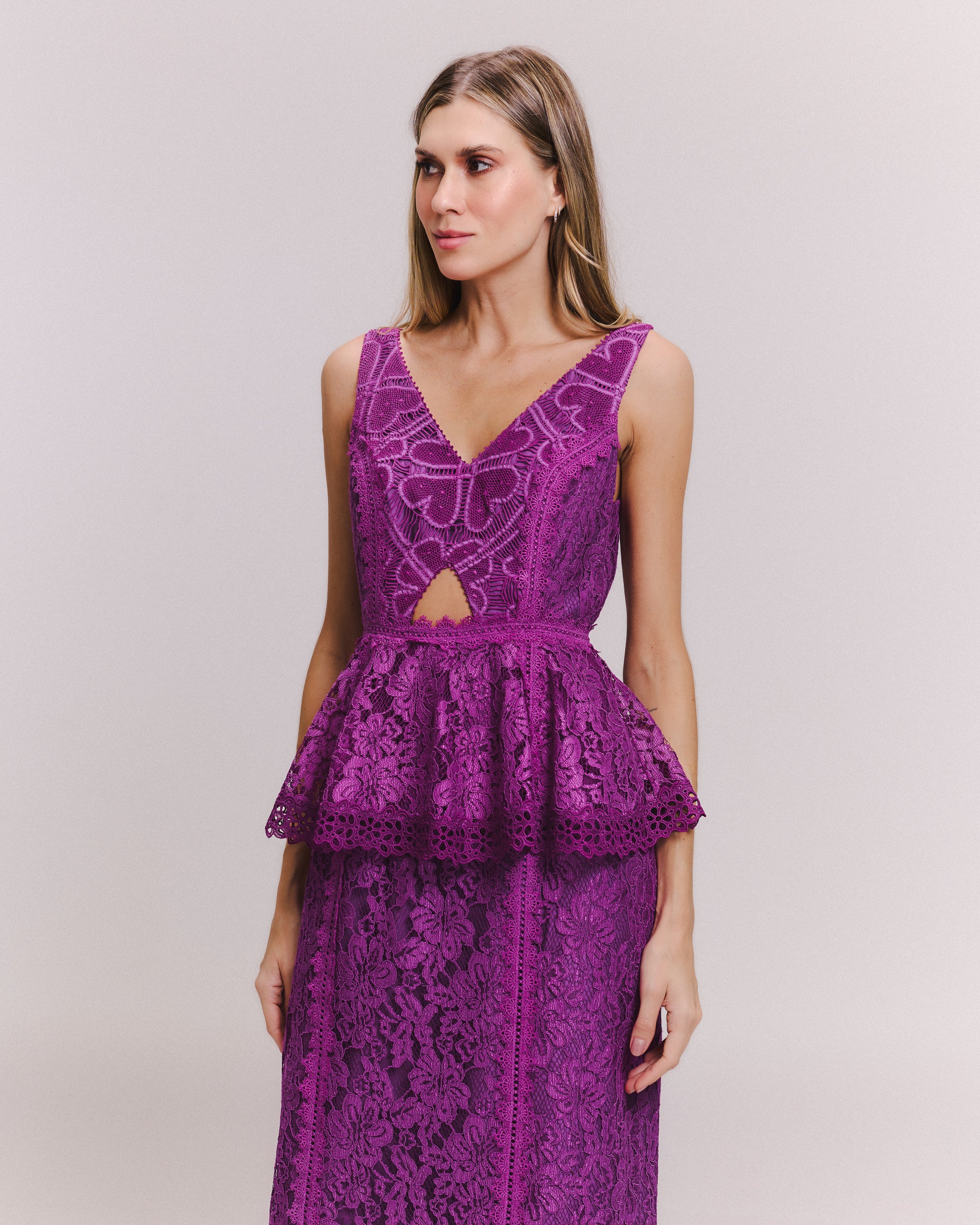 VESTIDO MIDI SABRINA ORQUIDEA